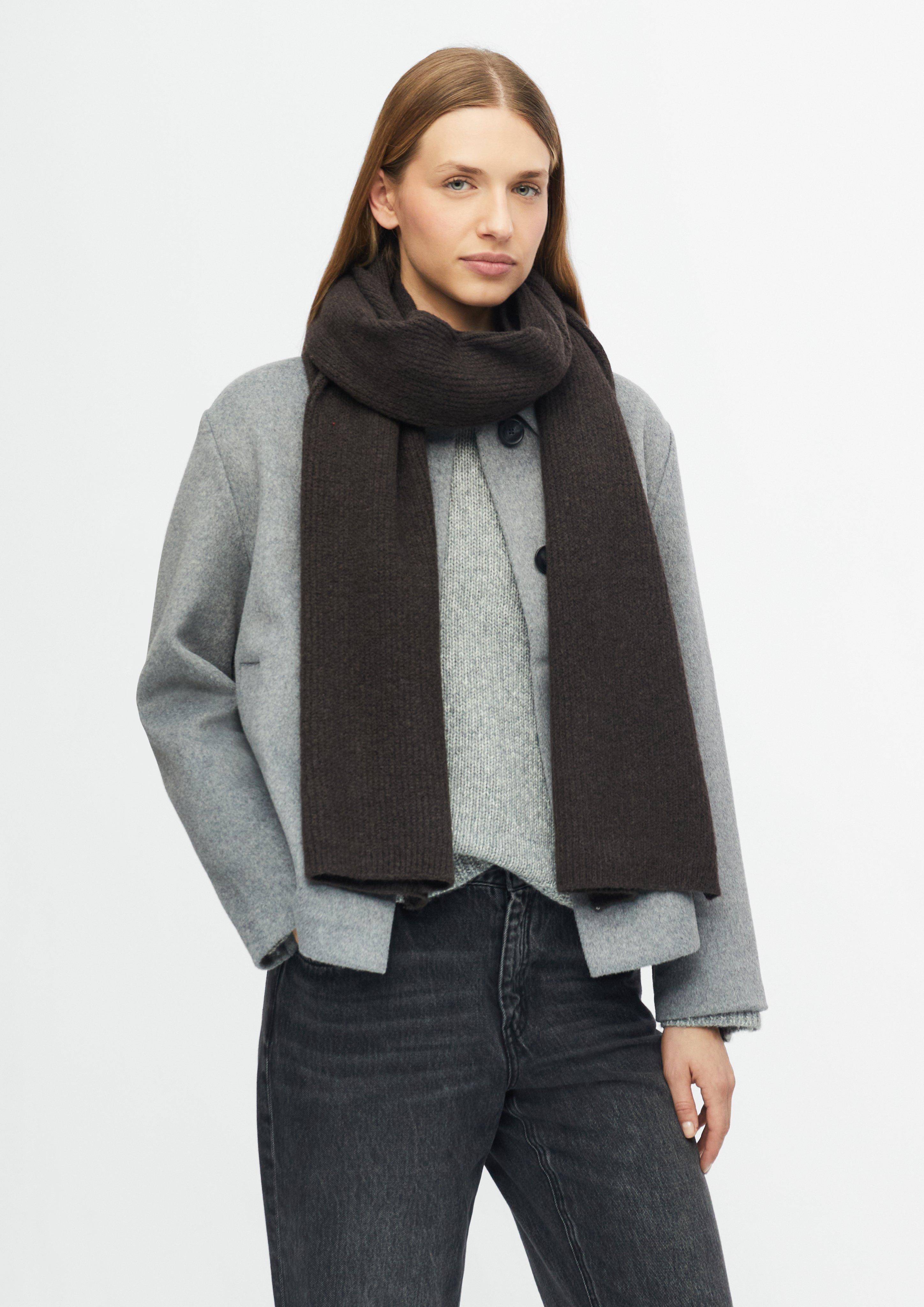 Damen Unifarbener Strickschal in braun von s.Oliver