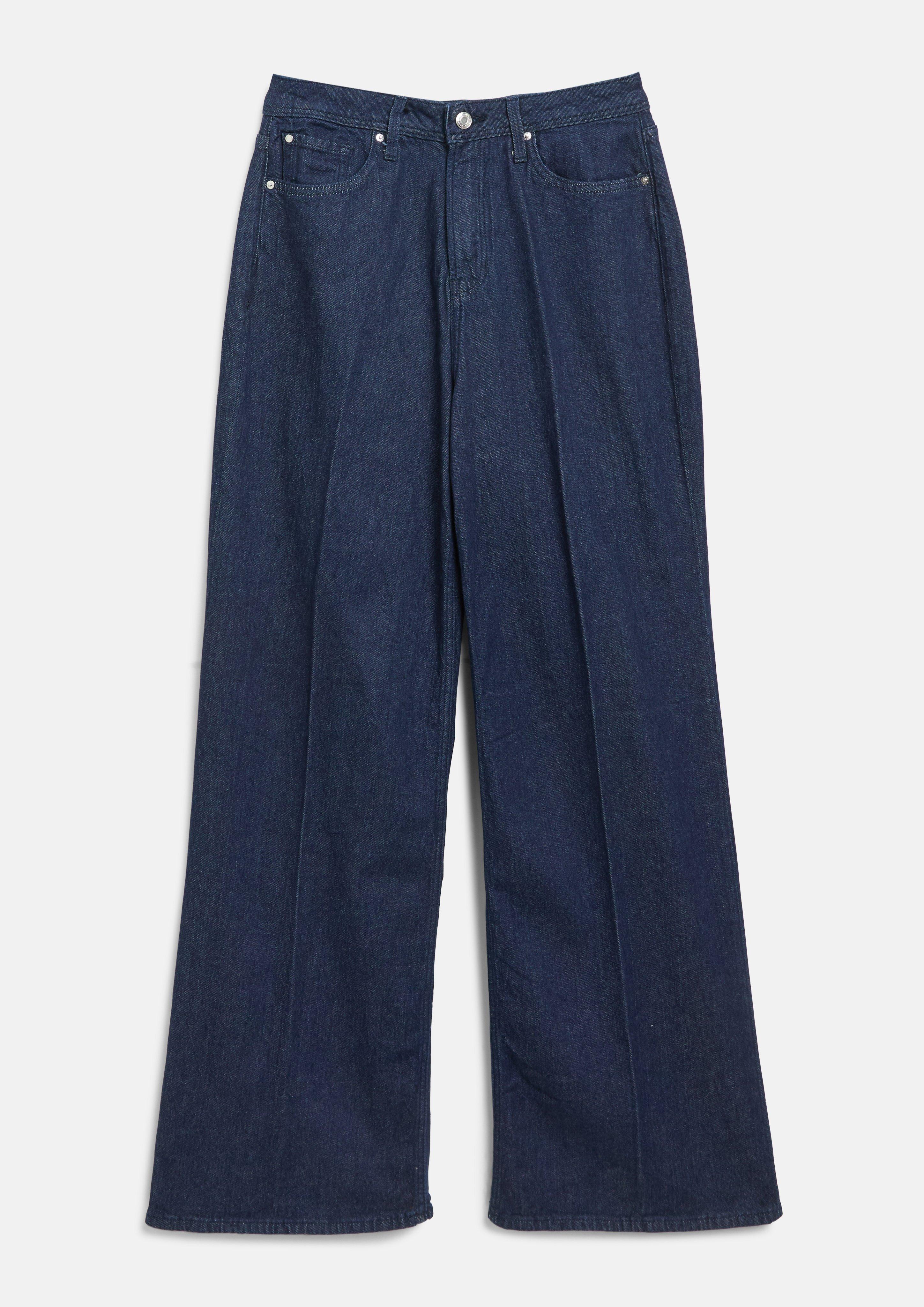 Jean Suri / Coupe classique / Taille haute / Jambe large en bleu de s.Oliver