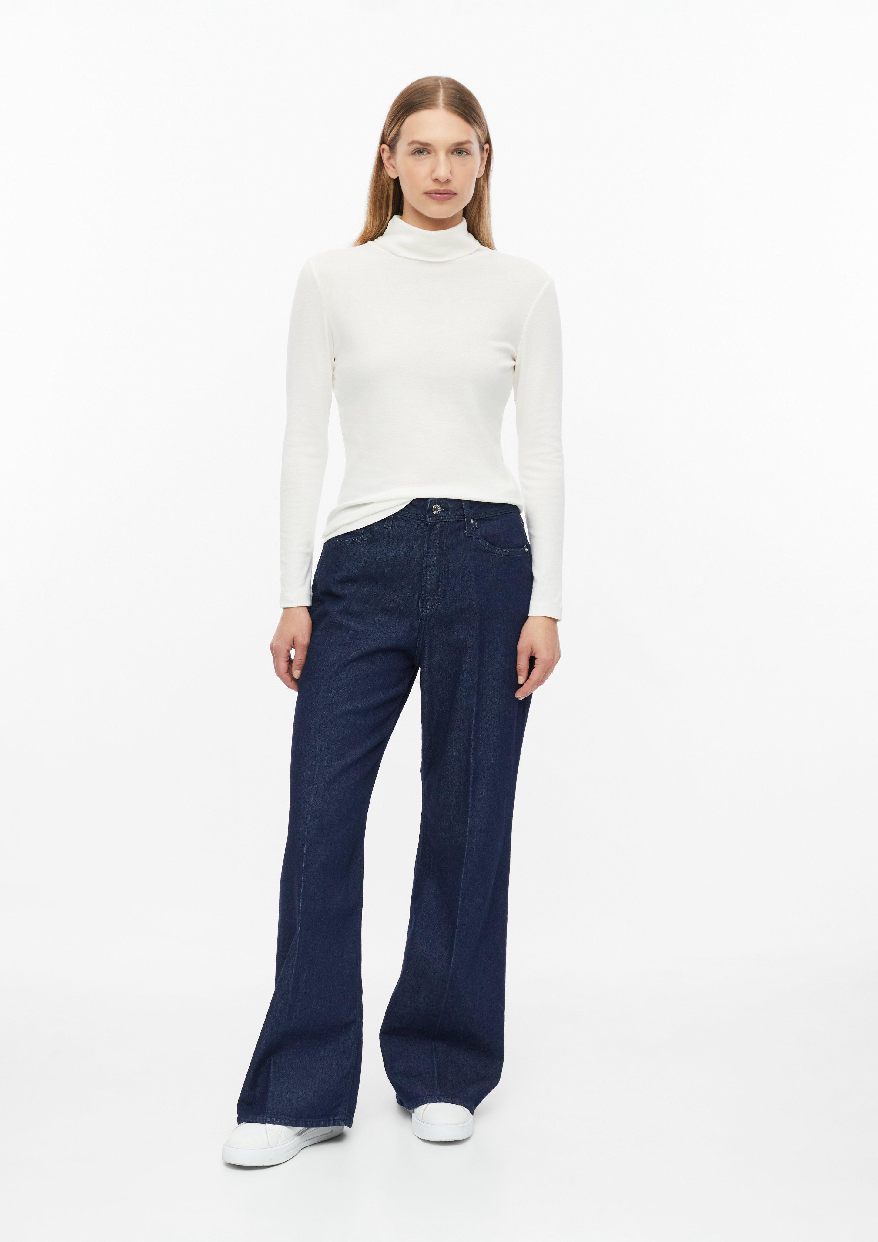 Dames Jeans Suri / Regular Fit / Hoge taille / Wijde pijpen in blauw van s.Oliver