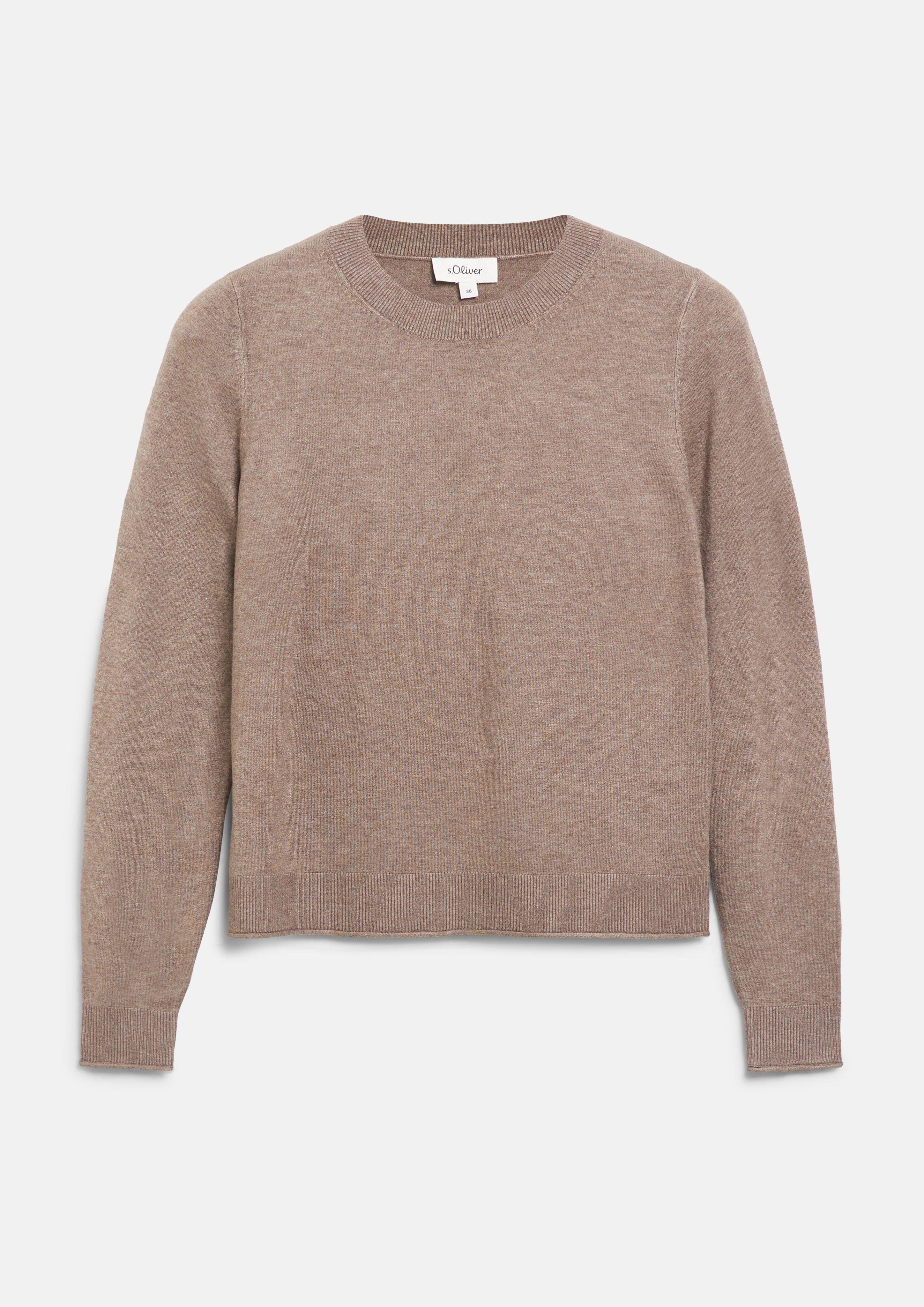 Women Knitted pullover in brown by s.Oliver