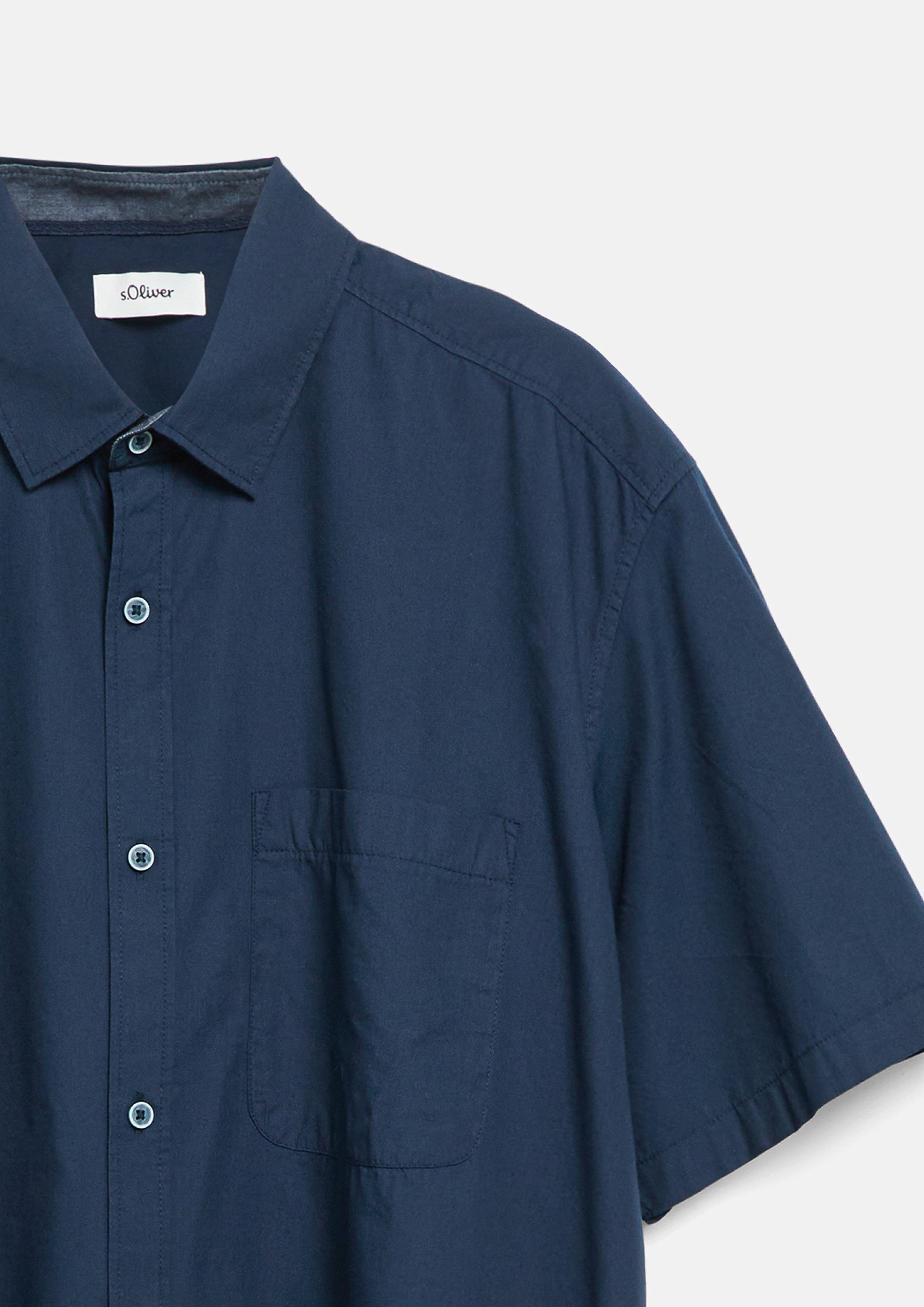 Heren Shirt in blauw van s.Oliver Men Big Sizes