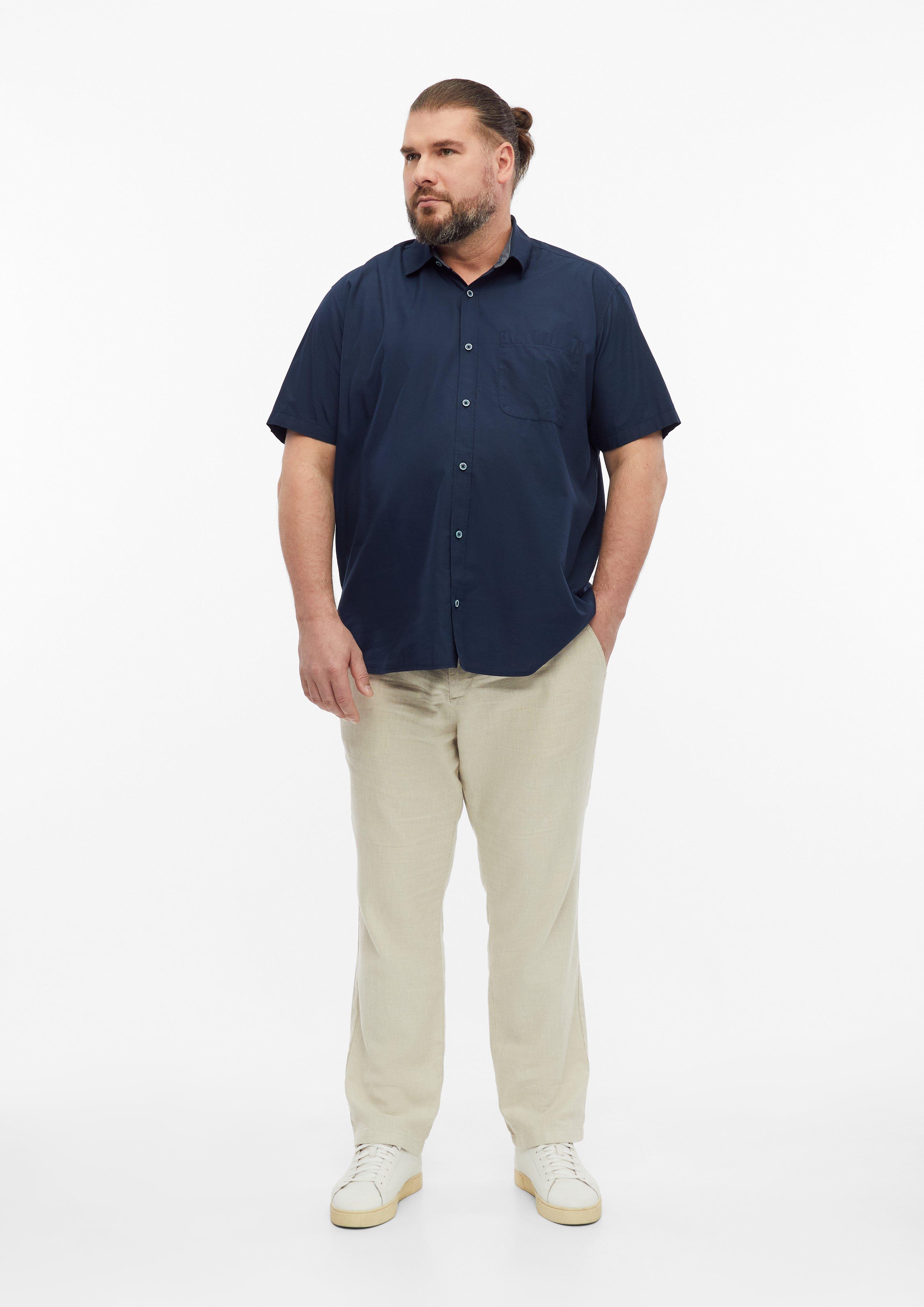 Heren Shirt in blauw van s.Oliver Men Big Sizes