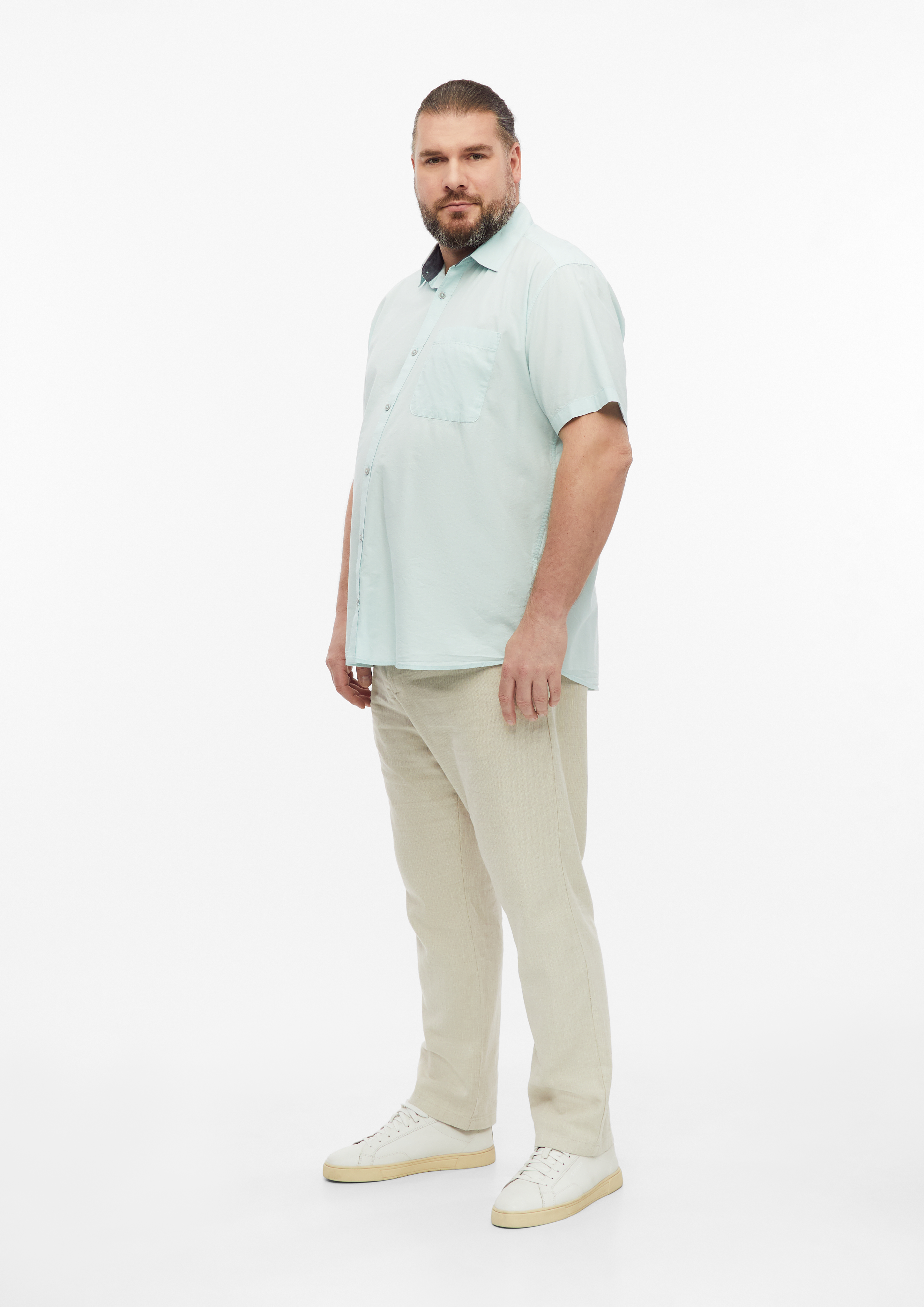 Herren Hemd in türkis von s.Oliver Men Big Sizes