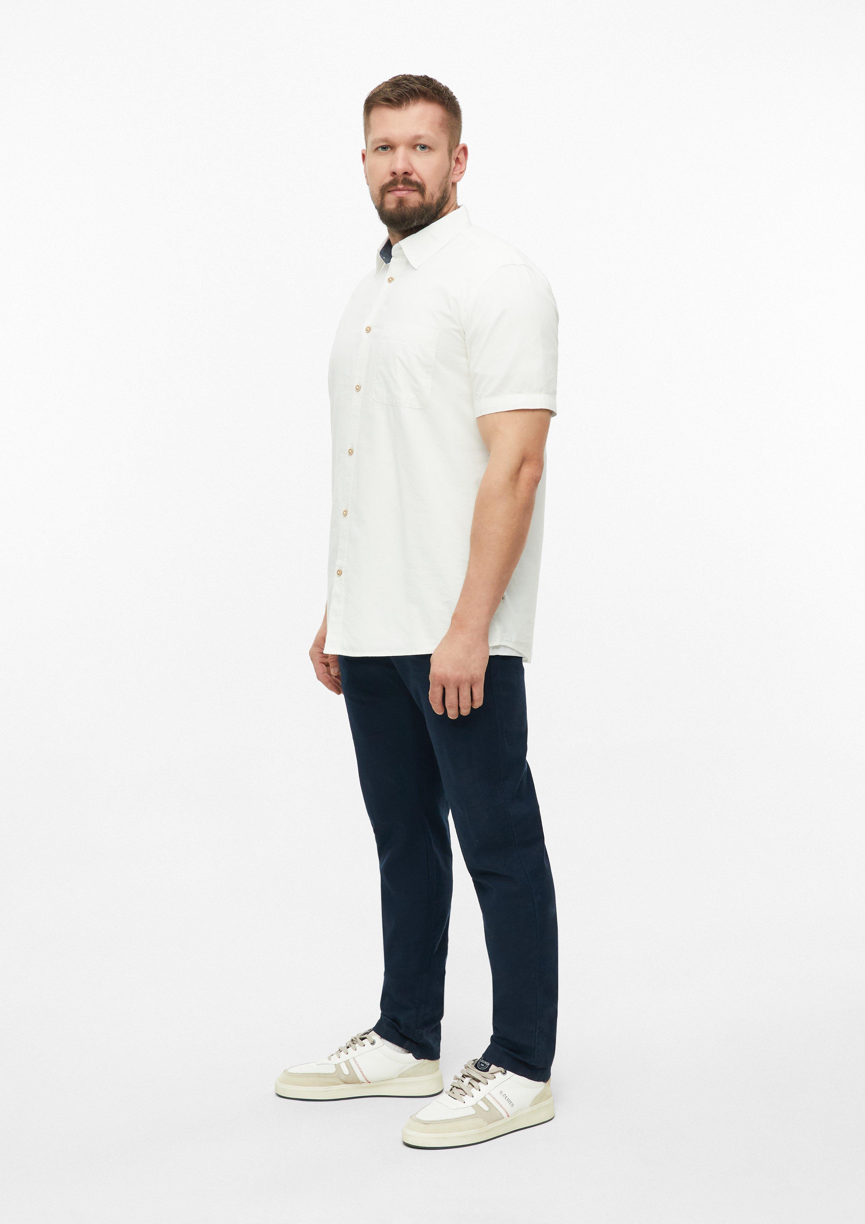 Heren Shirt in crème van s.Oliver Men Tall Sizes