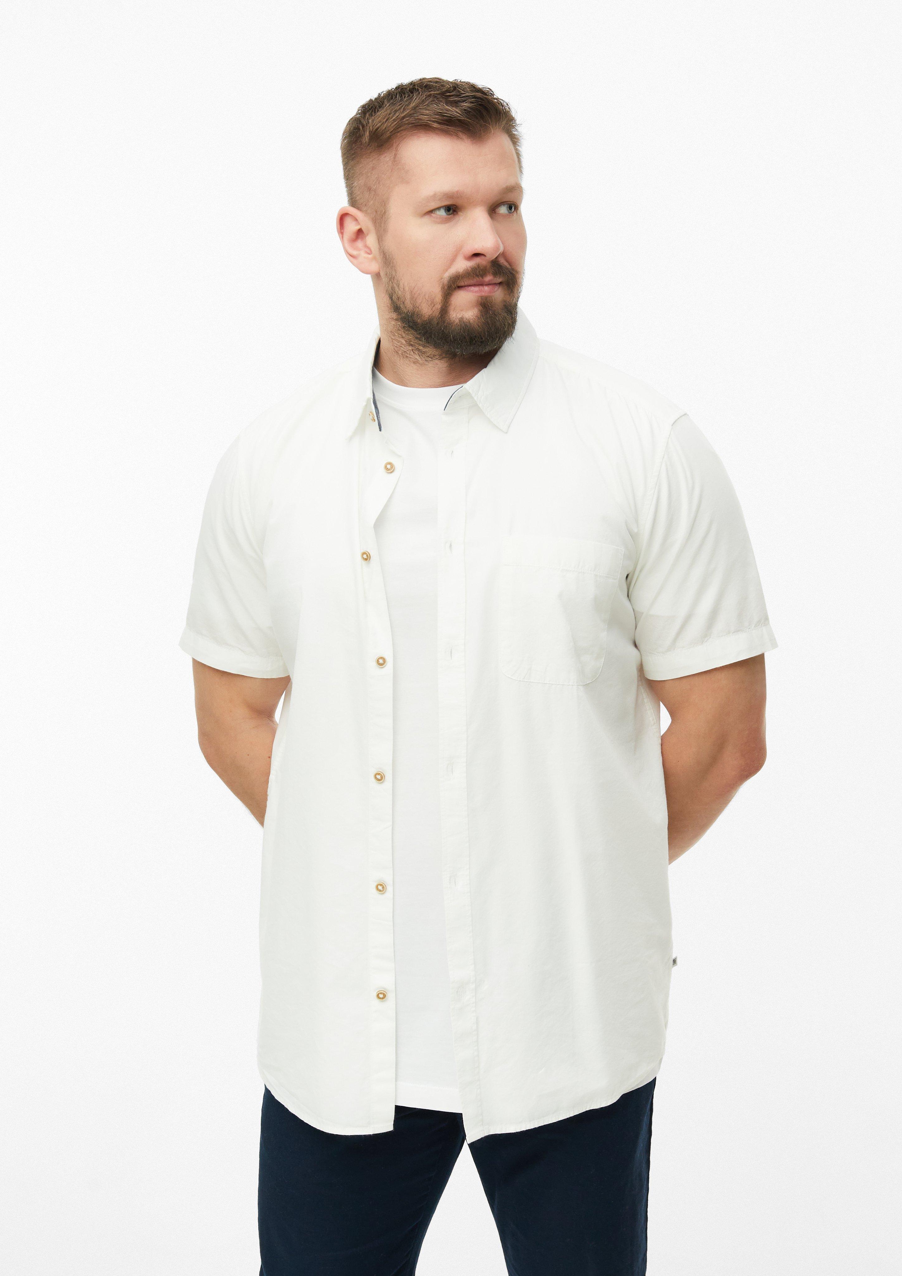 Heren Shirt in crème van s.Oliver Men Tall Sizes