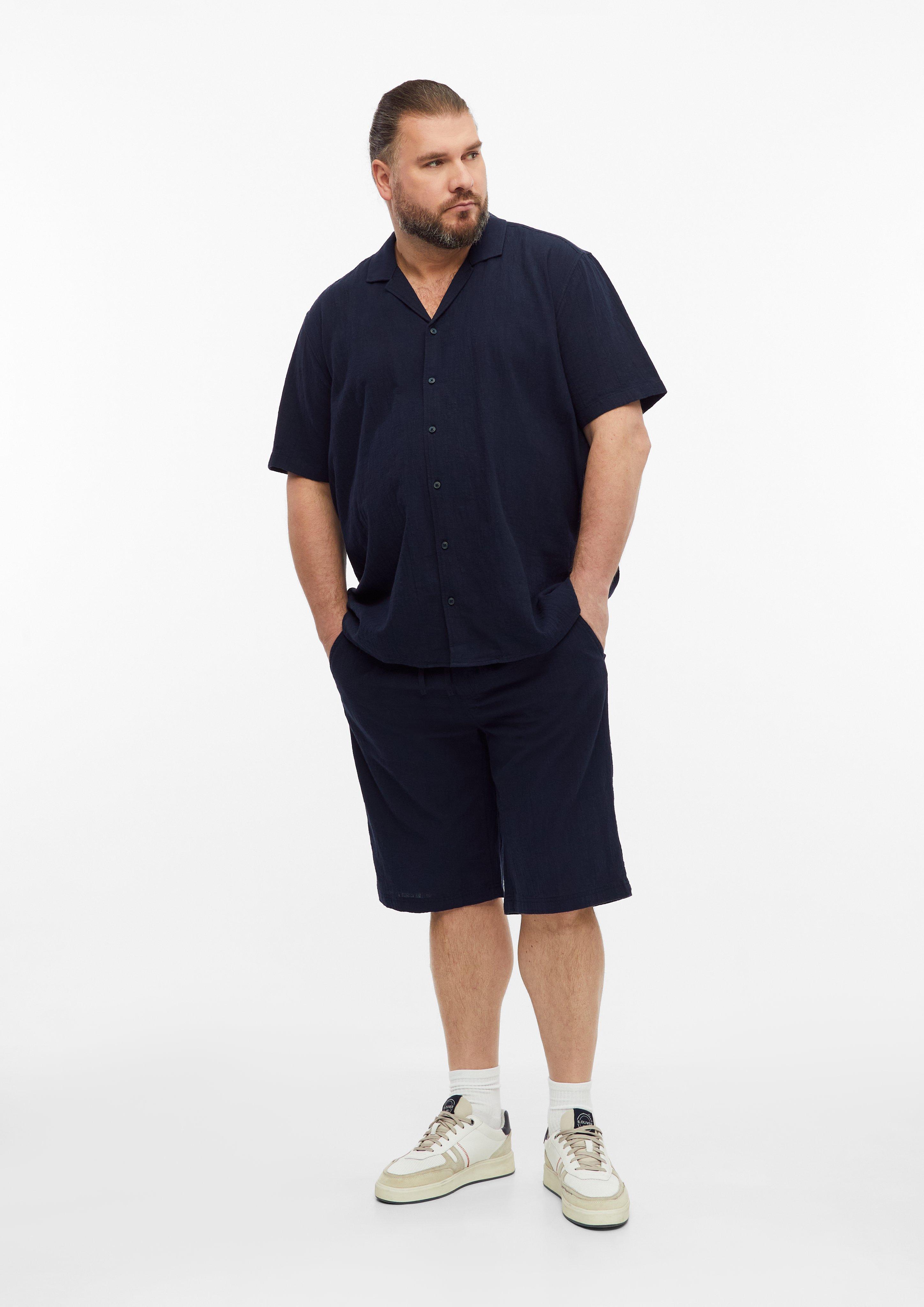 Men Shirt in blue by s.Oliver Men Big Sizes