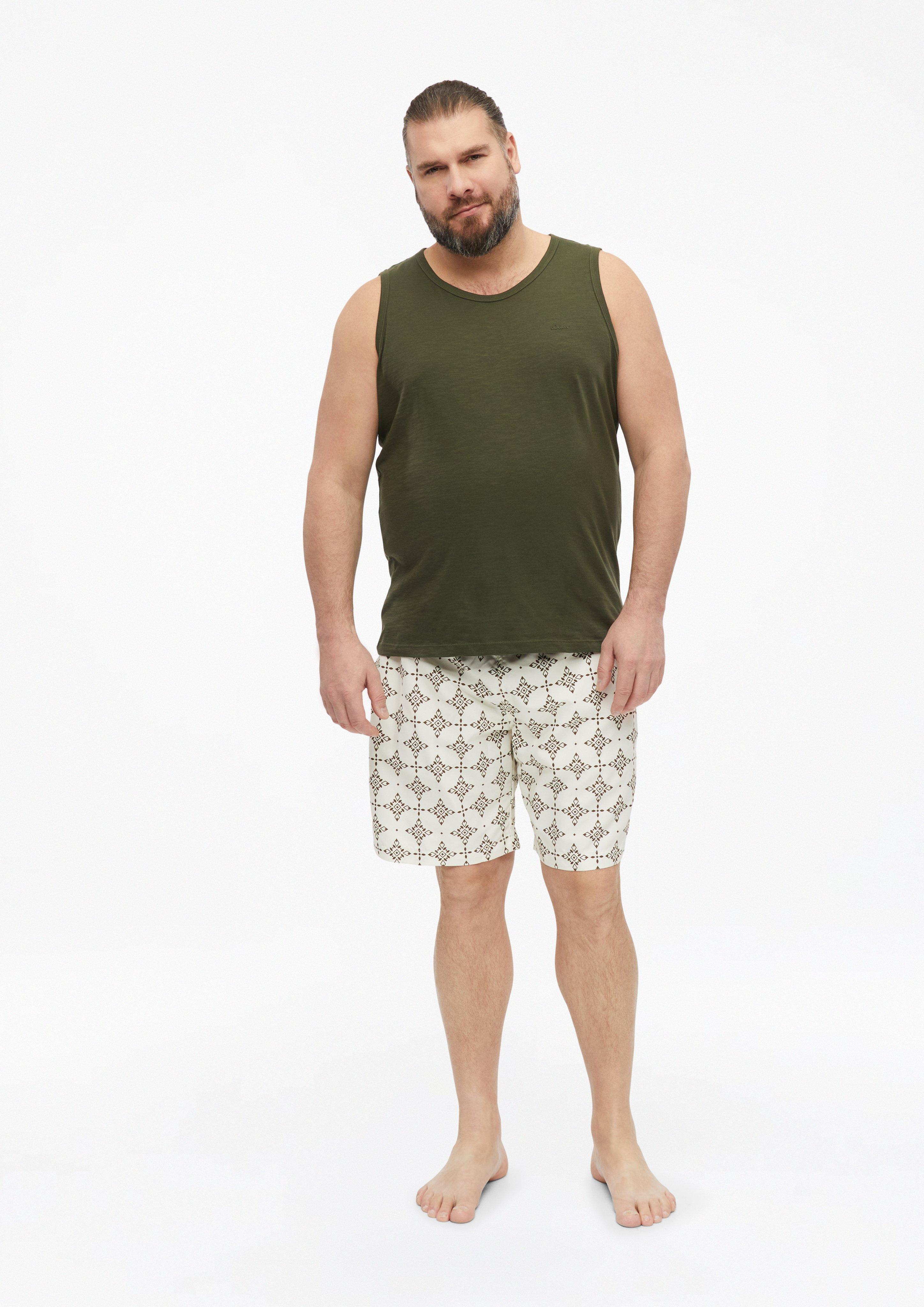 Men Swim shorts in cream by s.Oliver Men Big Sizes