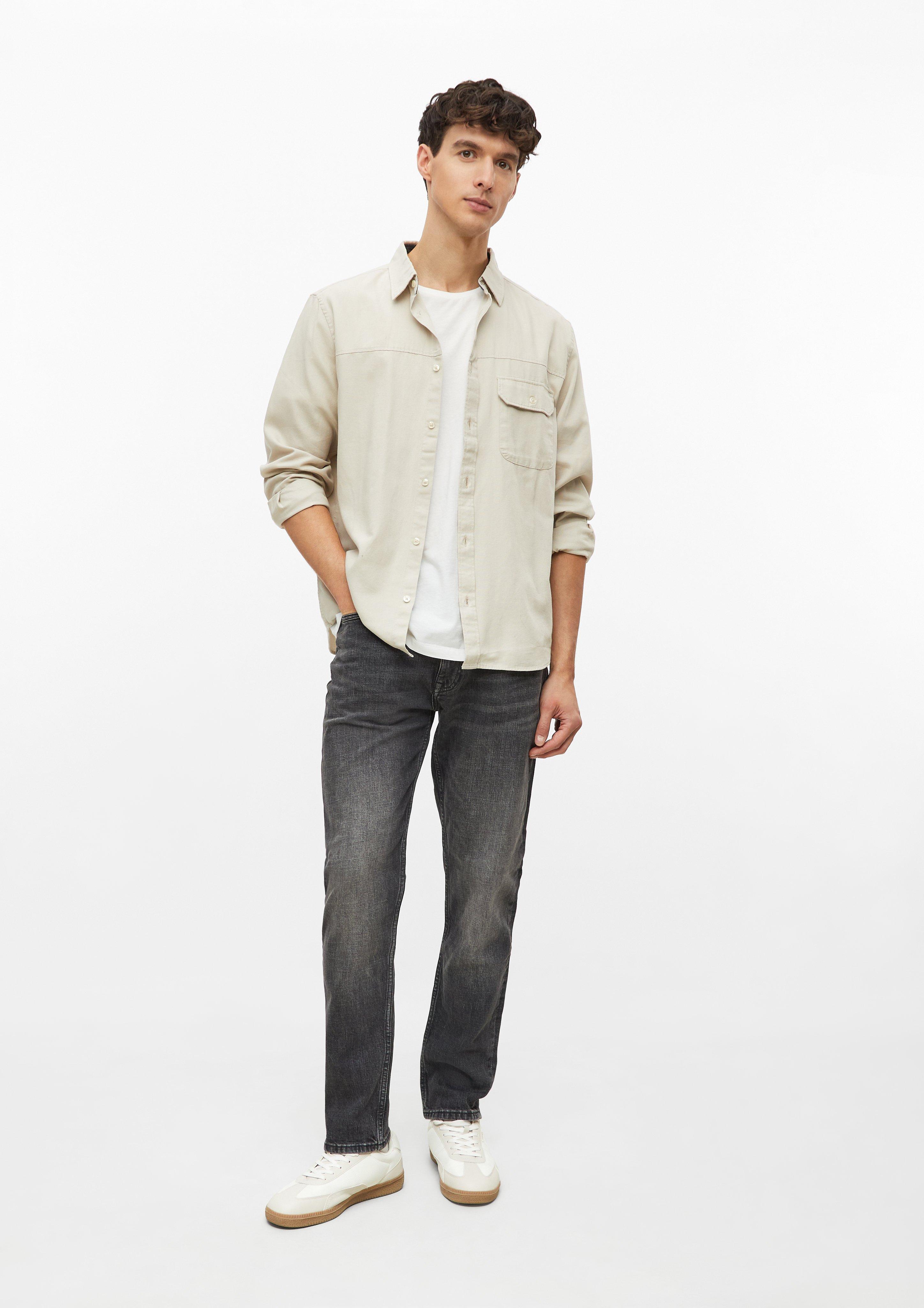 Hommes Jean Mauro / Coupe fuselée / Taille mi-haute / Denim noir délavé en gris de s.Oliver