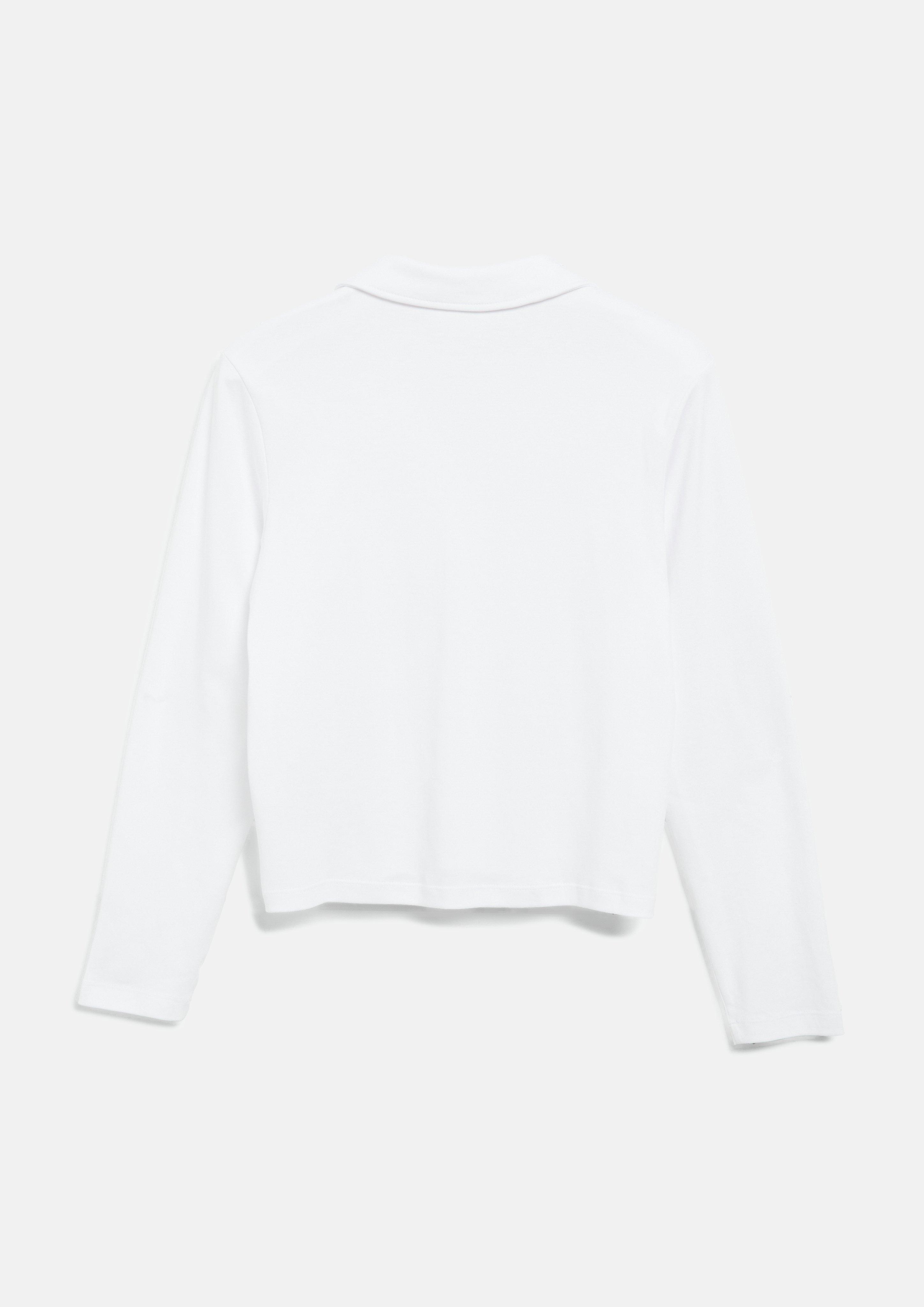Damen Interlock-Shirt mit Polokragen in weiß von s.Oliver