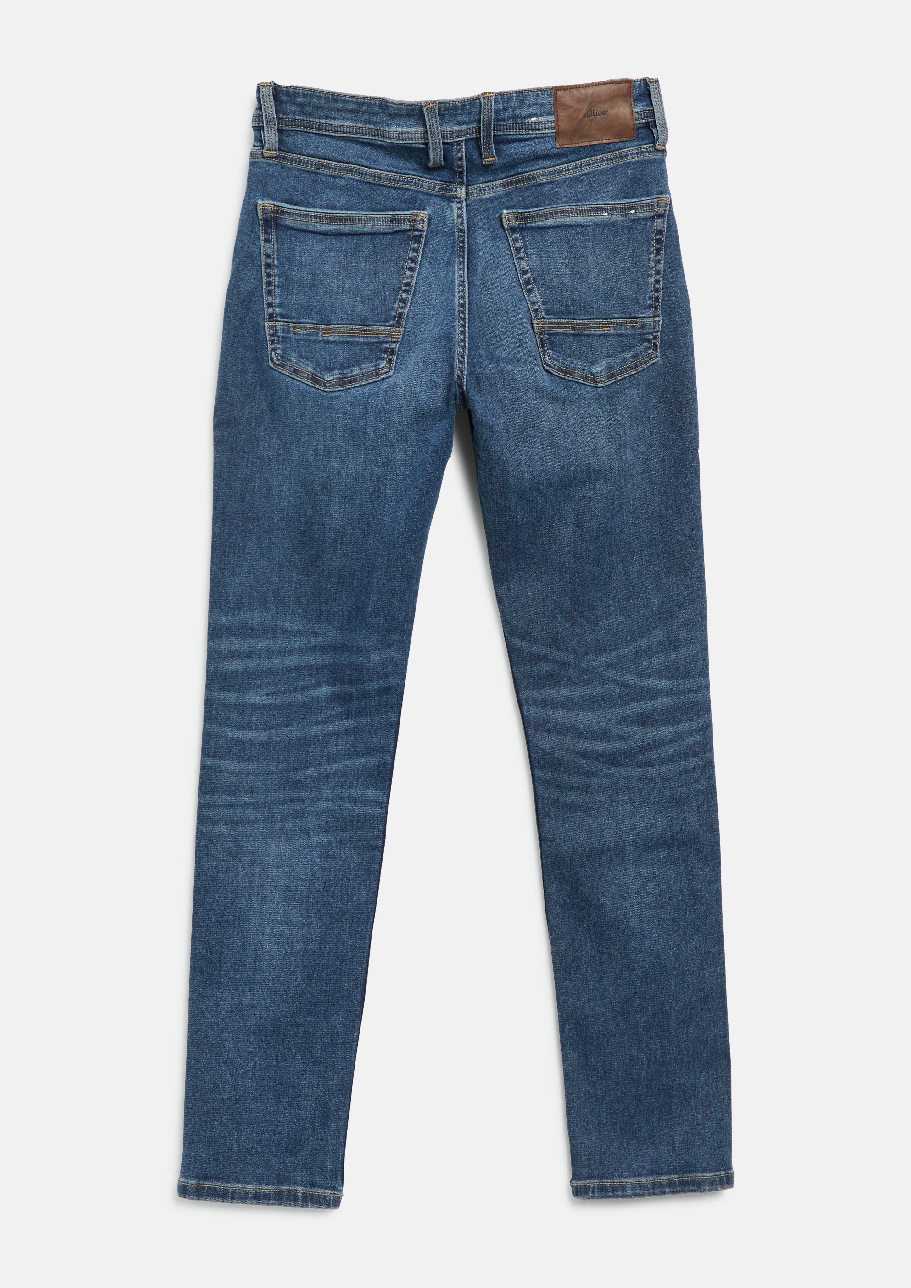 Herren Jeans Nelio / Slim Fit / Mid Rise / Hyper-Stretch in blau von s.Oliver