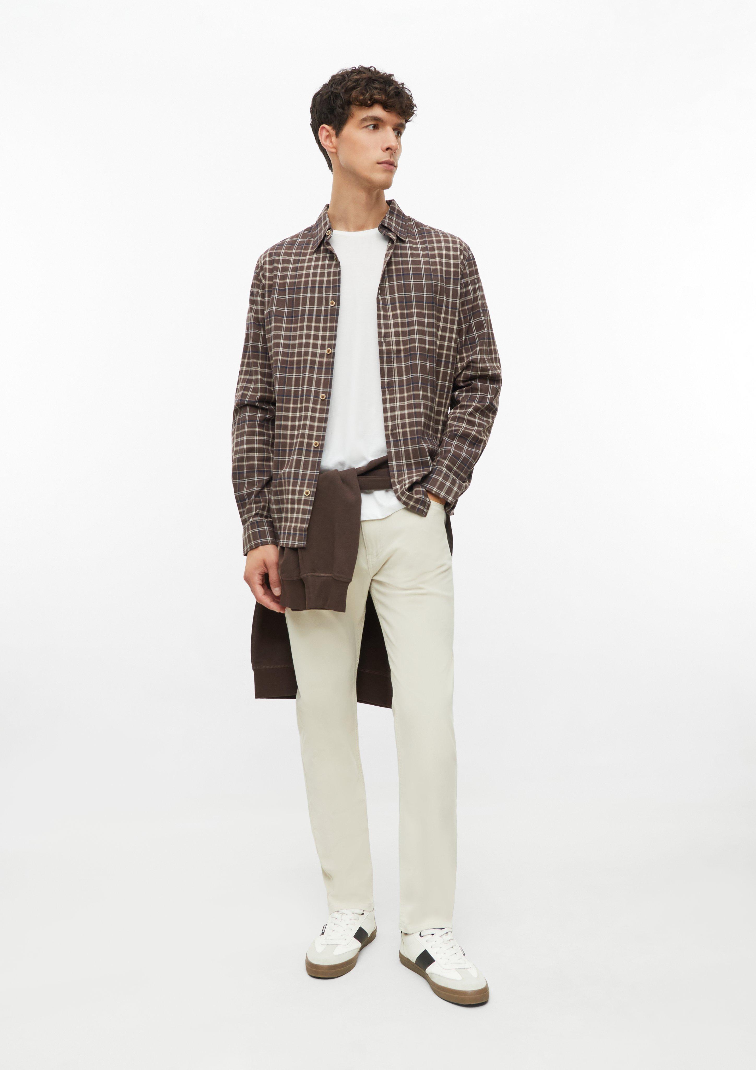 Herren Hose Benito / Straight Fit / Mid Rise / Struktur-Stretch in beige von s.Oliver
