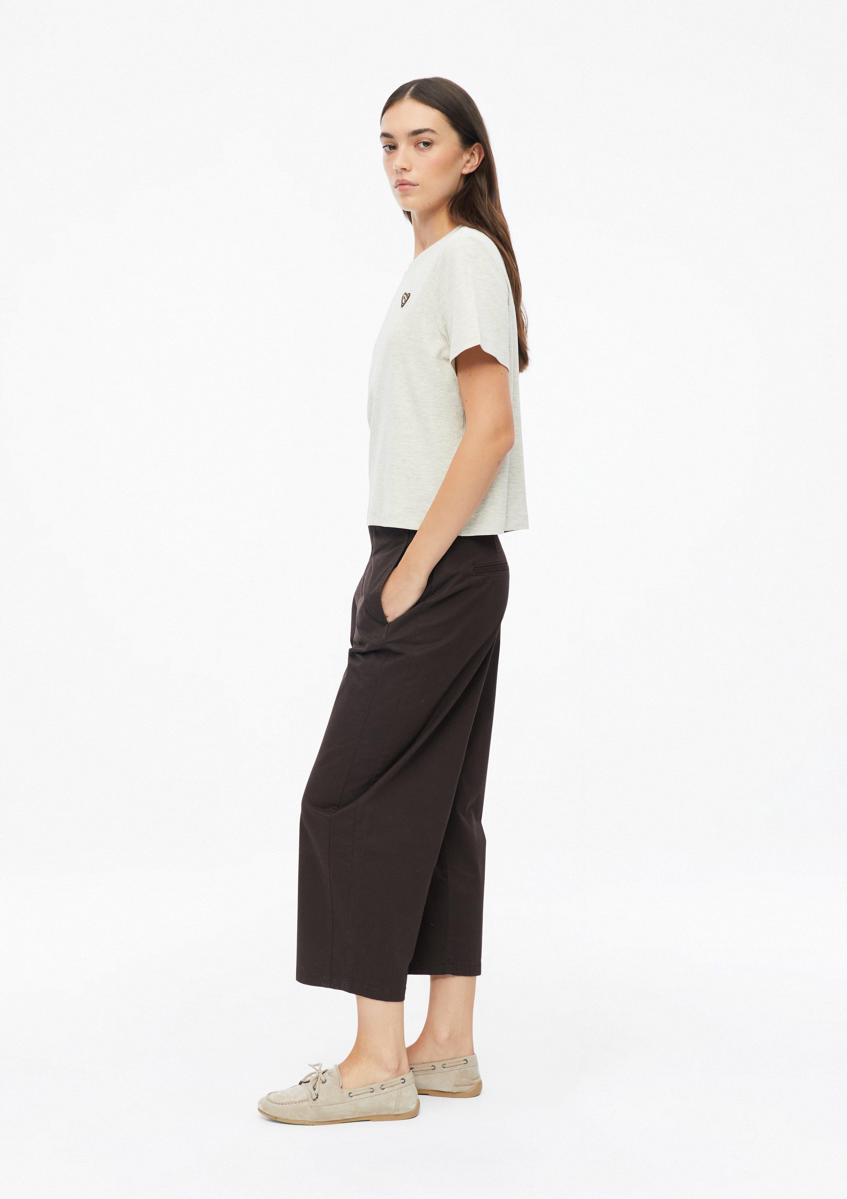 Dames T-shirt met luipaardhart in beige van s.Oliver