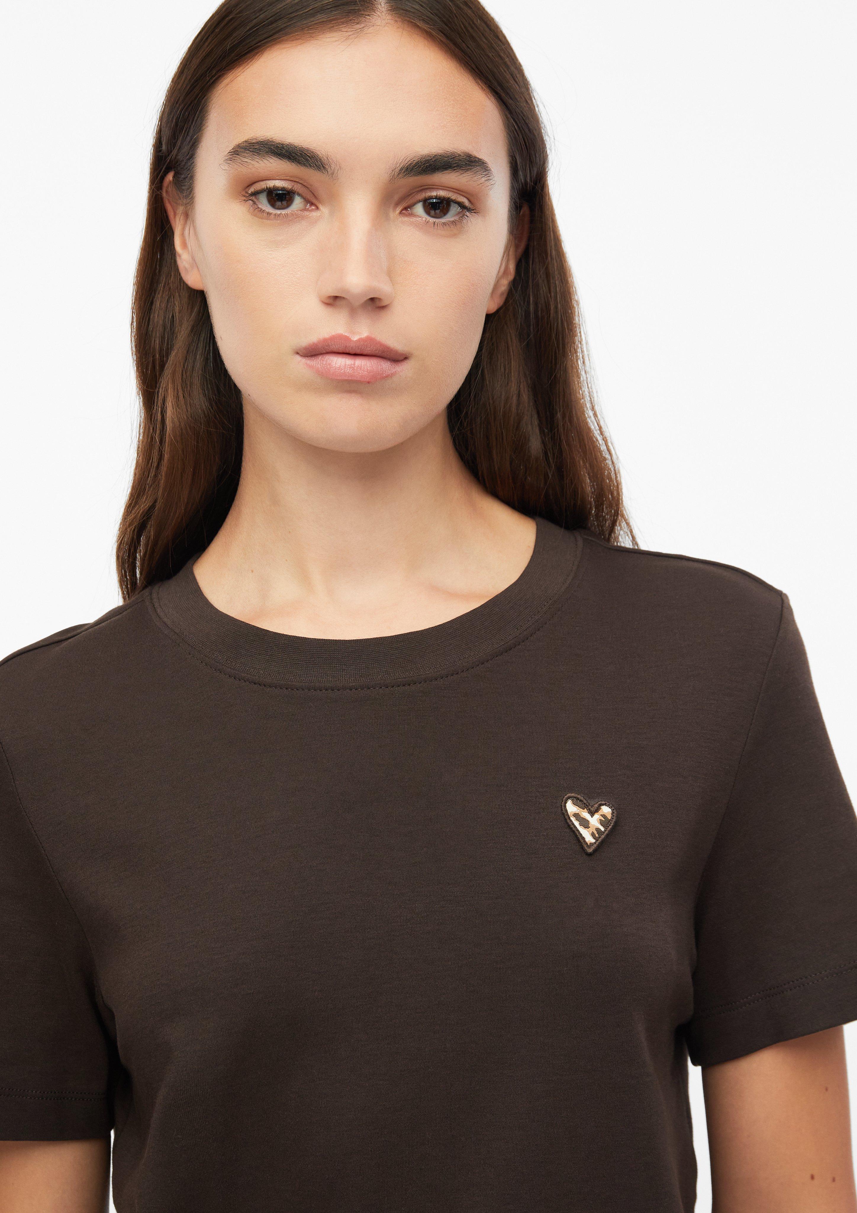 Damen T-Shirt mit Leo-Herz in braun von s.Oliver