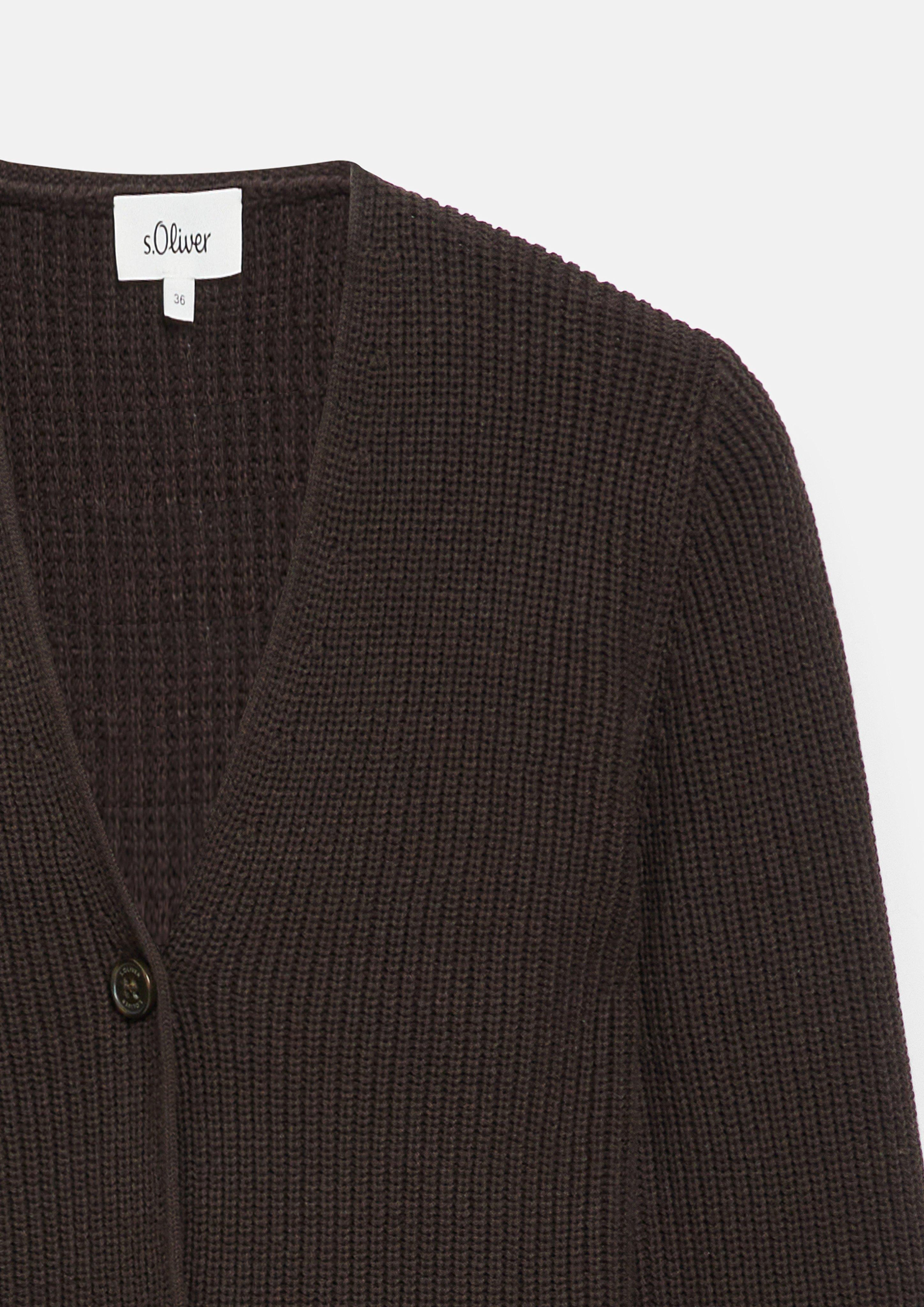 Damen Strickjacke in braun von s.Oliver
