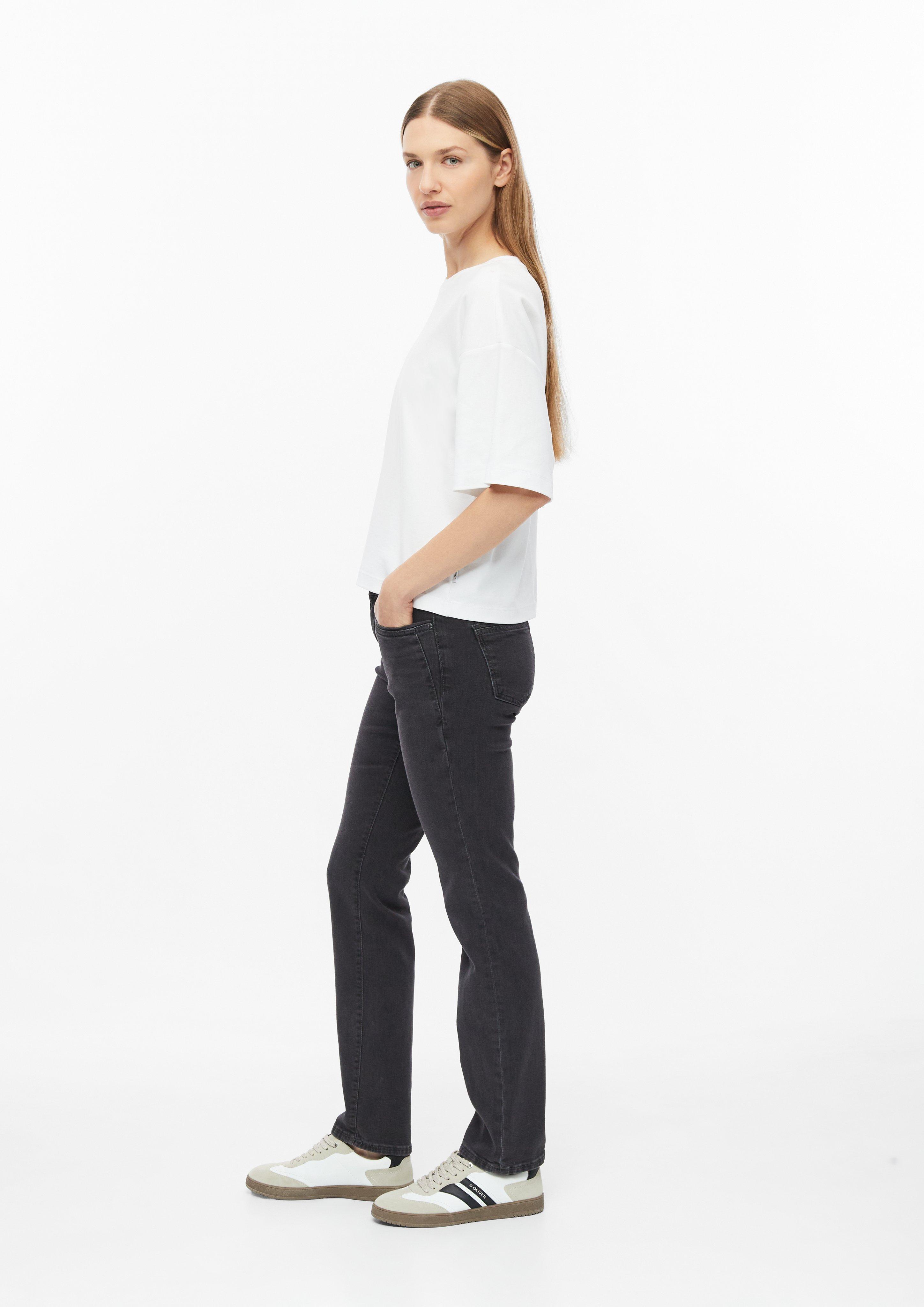 Damen Jeans Betsy / Slim Fit / Mid Rise / Slim Leg in grau von s.Oliver