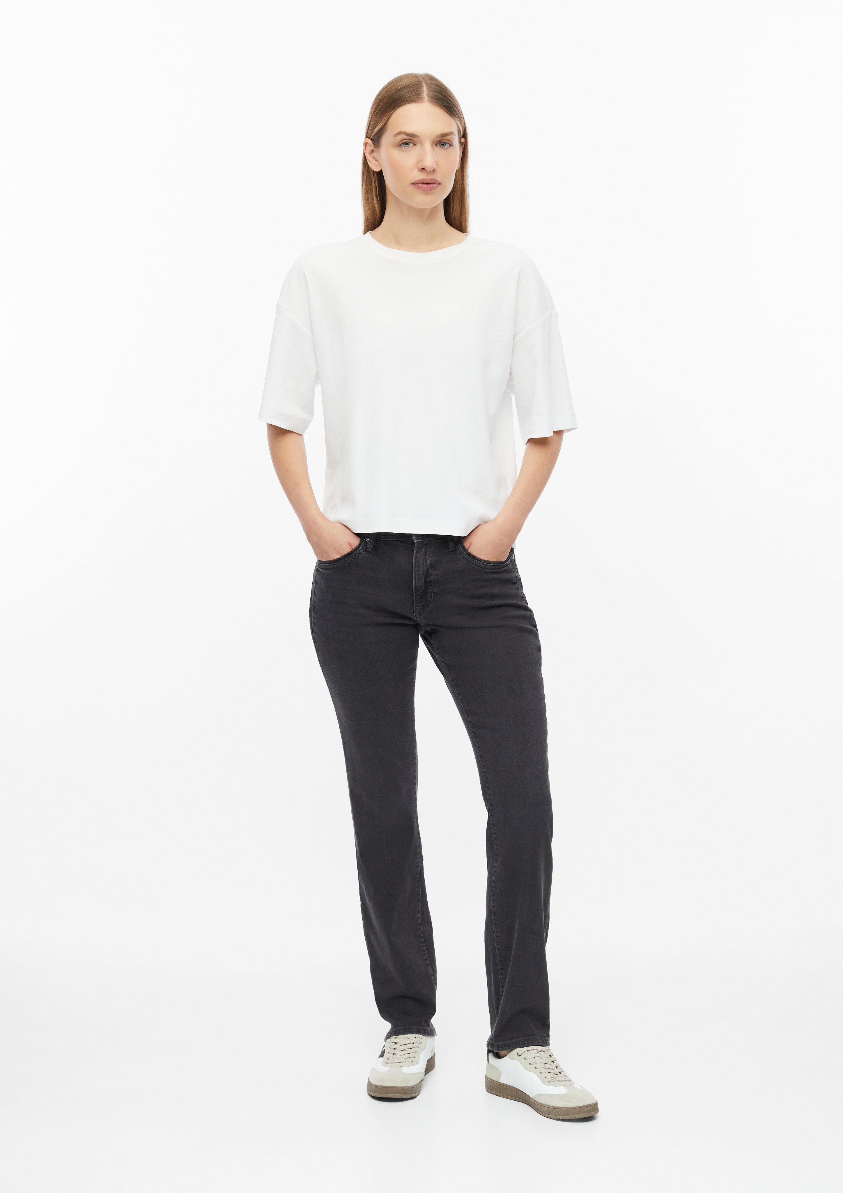 Džíny Betsy / Slim Fit / Mid Rise / Slim Leg v barvě tmavošedá od s.Oliver