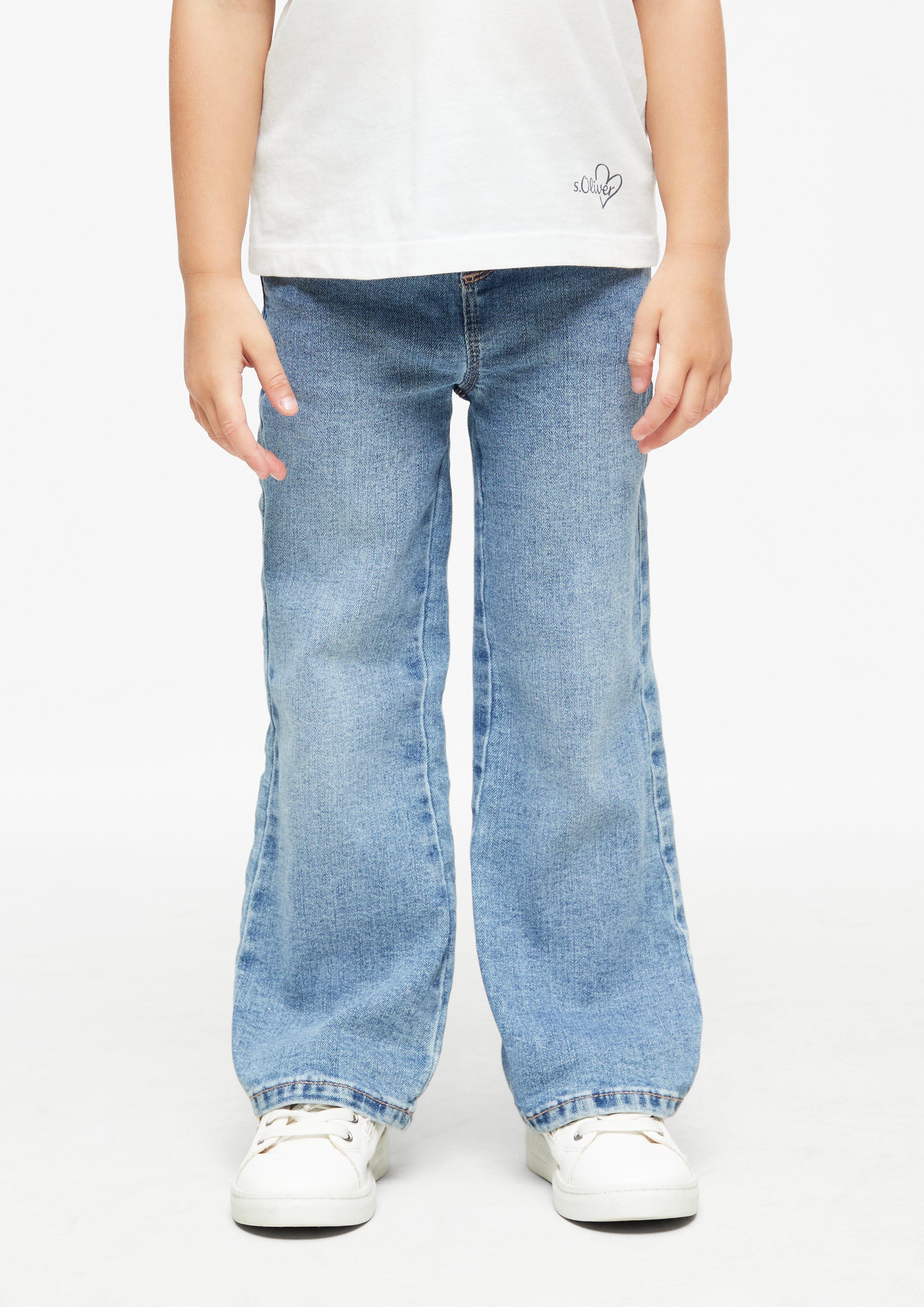Kinder Jeans WIDE LEG / Regular Fit / High Rise / Wide Leg in blau von s.Oliver