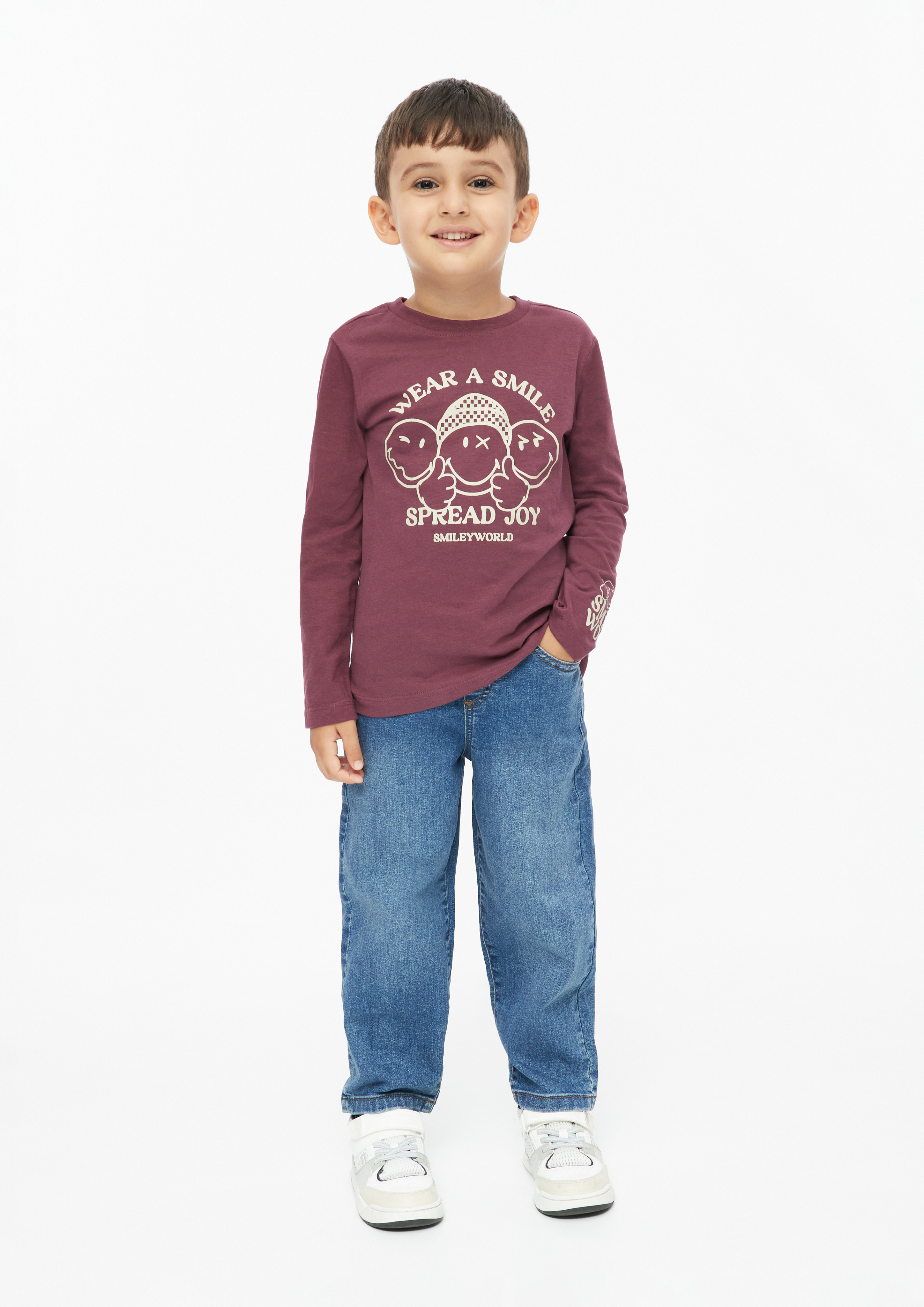 Jeans hlače Toni / kroj Relaxed Fit / Mid Rise / Tapered Leg / Elastičen pas v barvi modra od s.Oliver