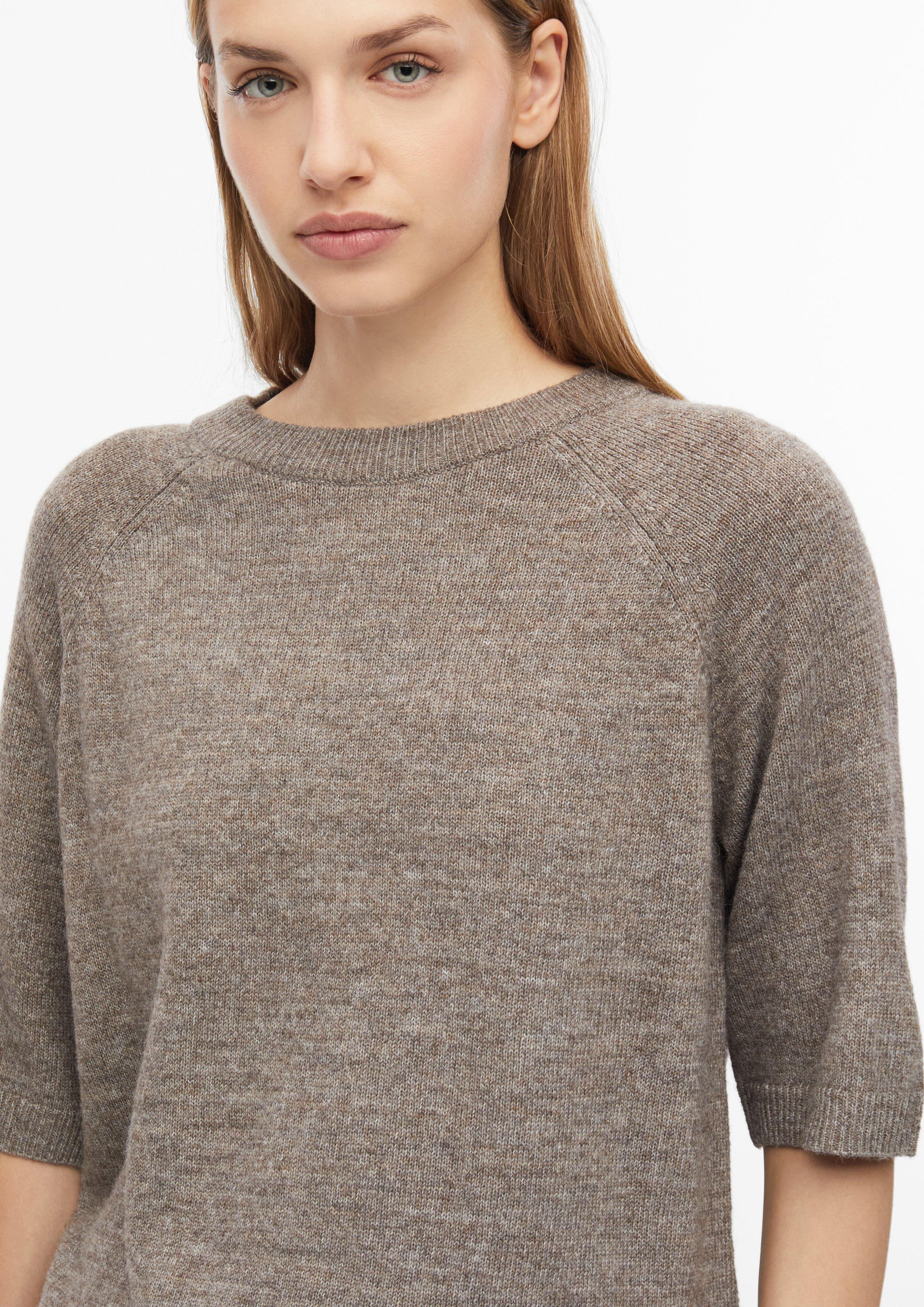 Damen Strickpullover im Relaxed Fit aus Alpakamix in braun von s.Oliver