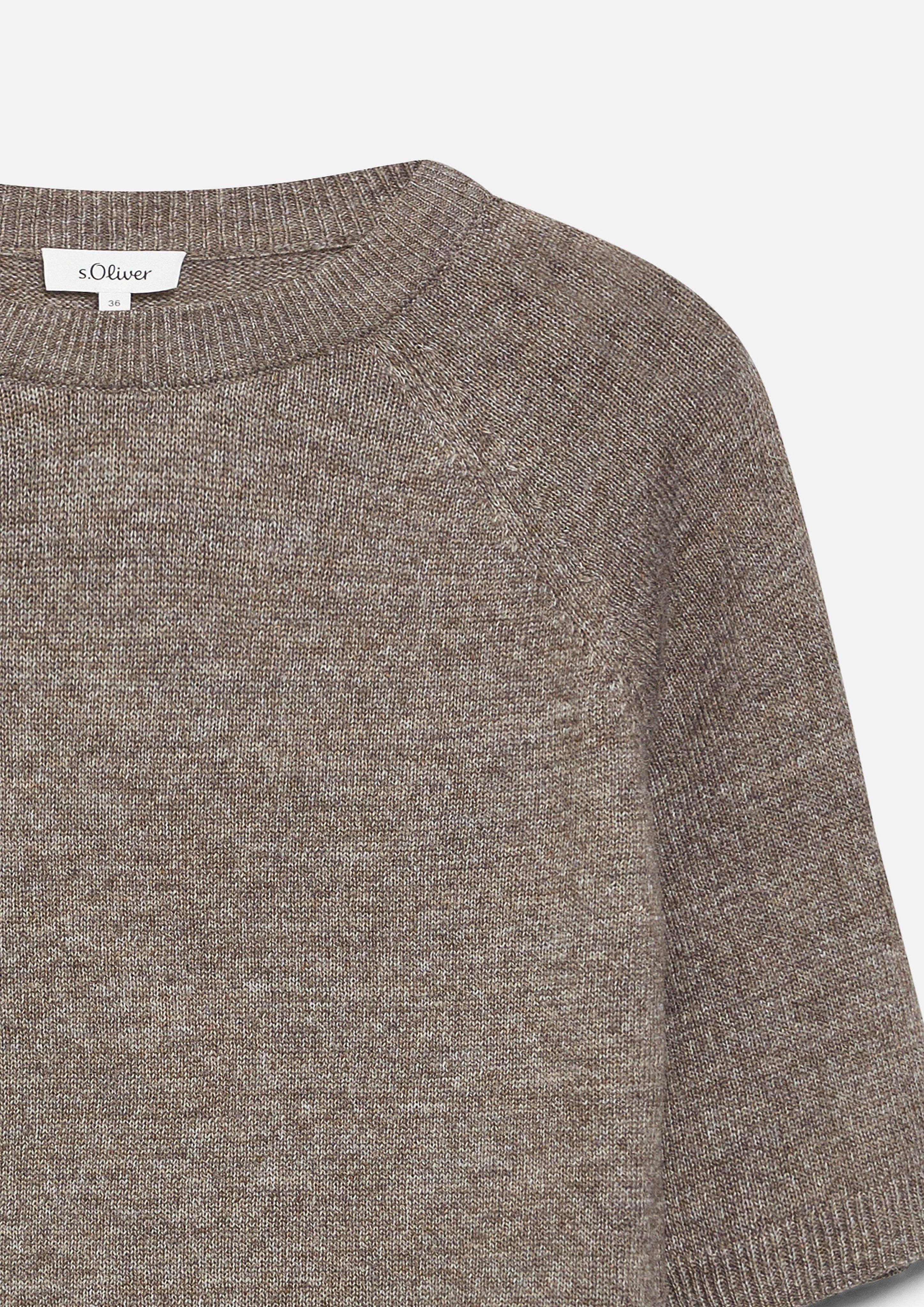 Women Knitted pullover in brown by s.Oliver