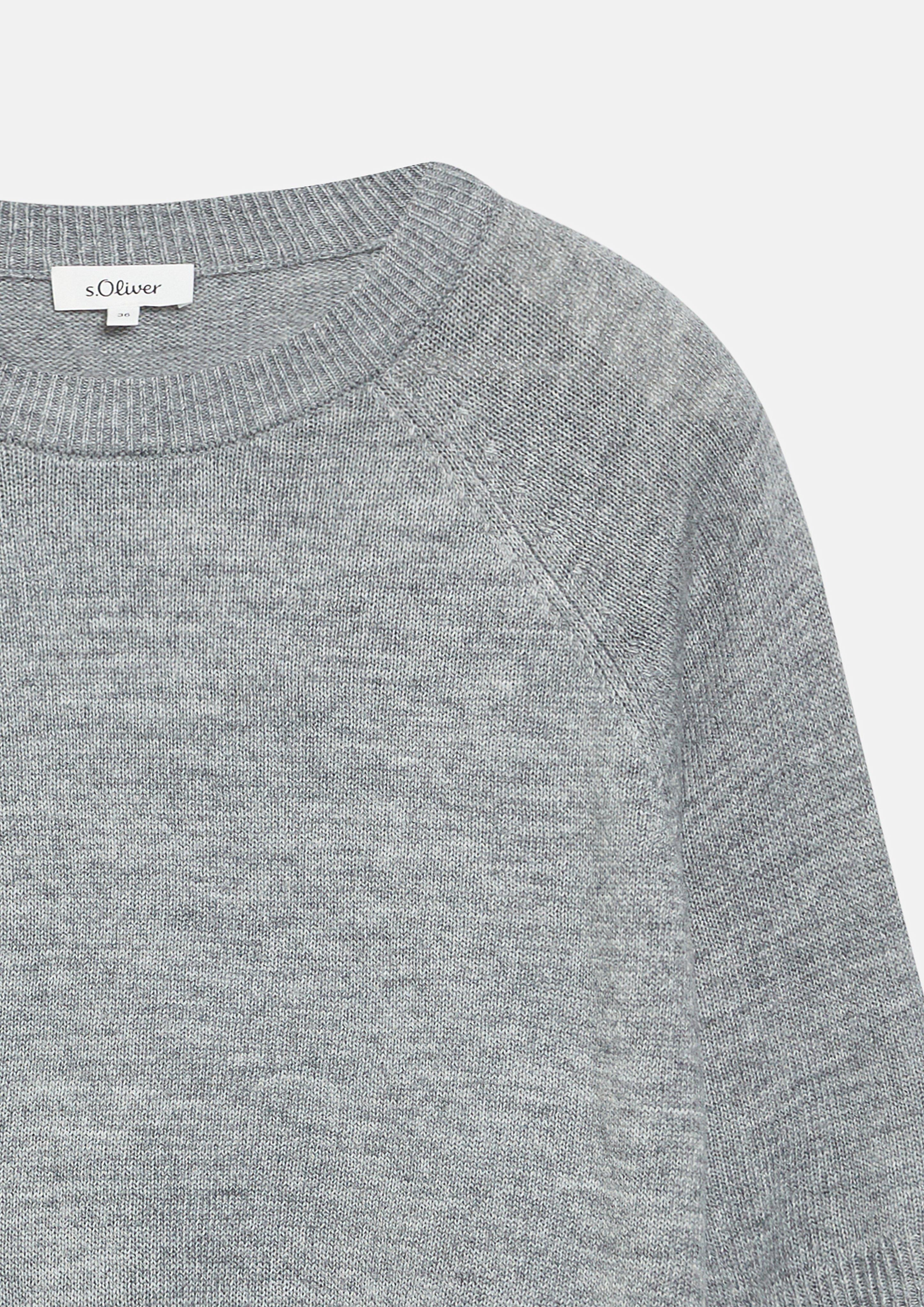 Women Knitted pullover in grey by s.Oliver