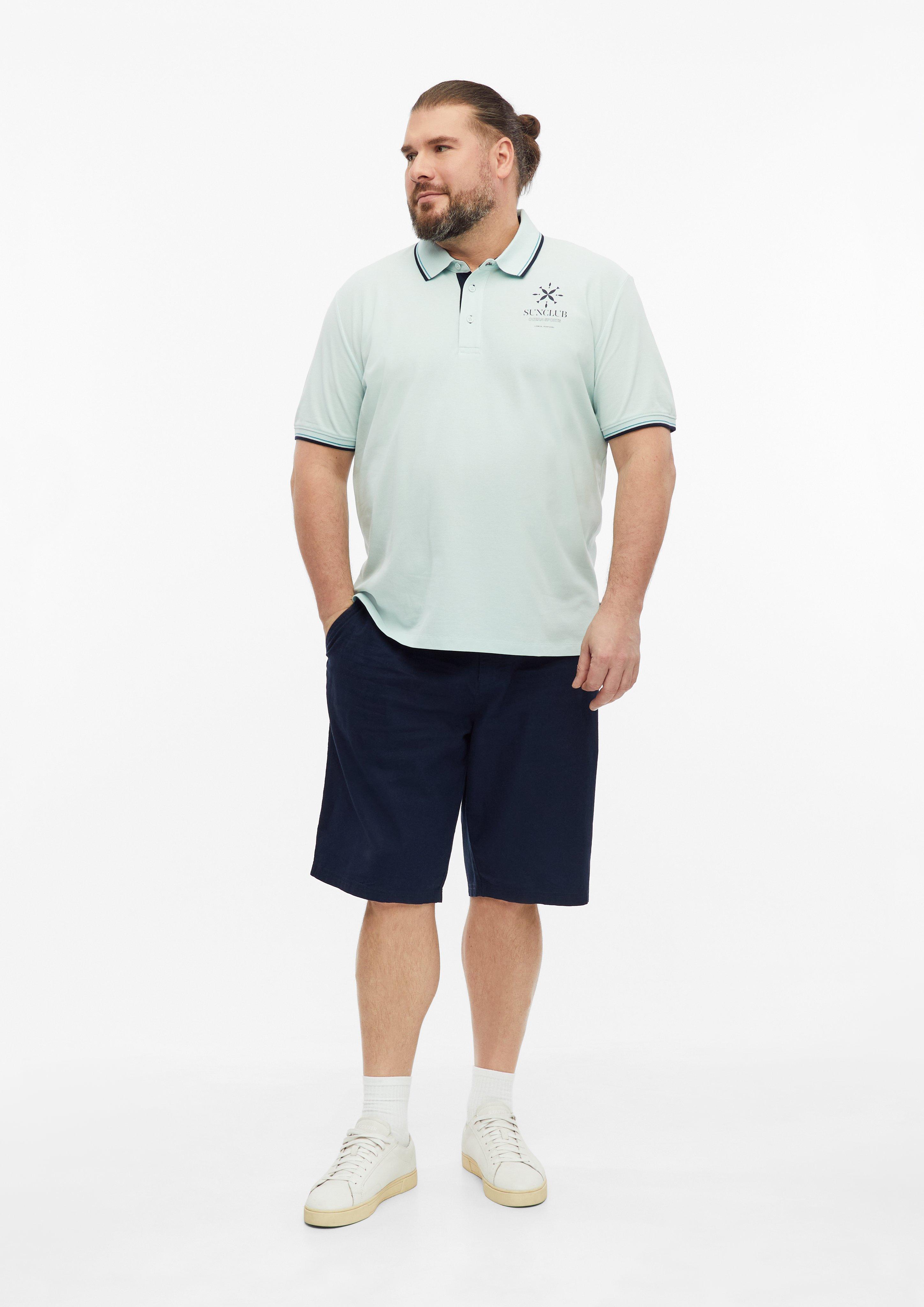 Heren Polo-Shirt in turkooizen van s.Oliver Men Big Sizes
