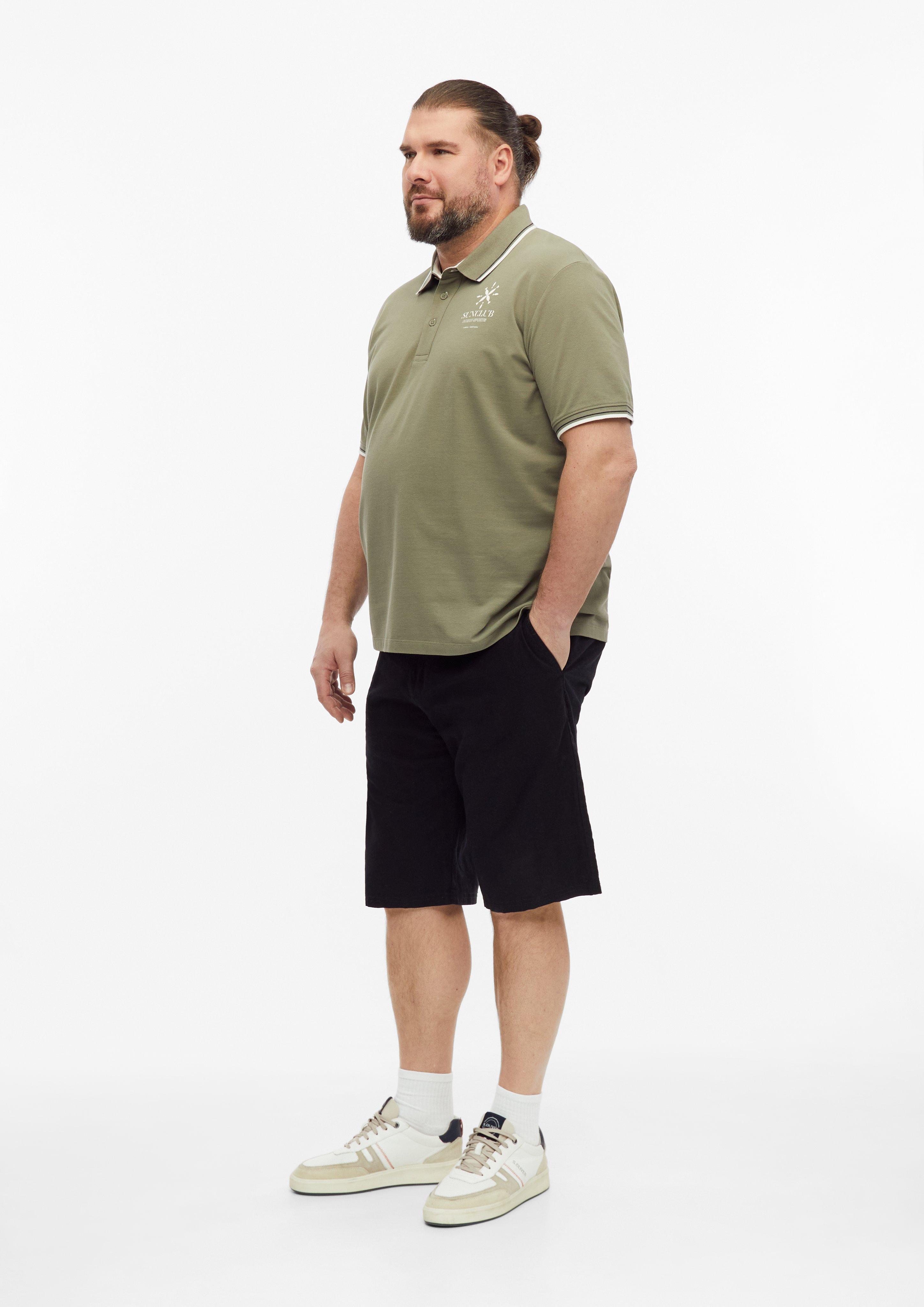 Heren Poloshirt in olijfgroen van s.Oliver Men Big Sizes