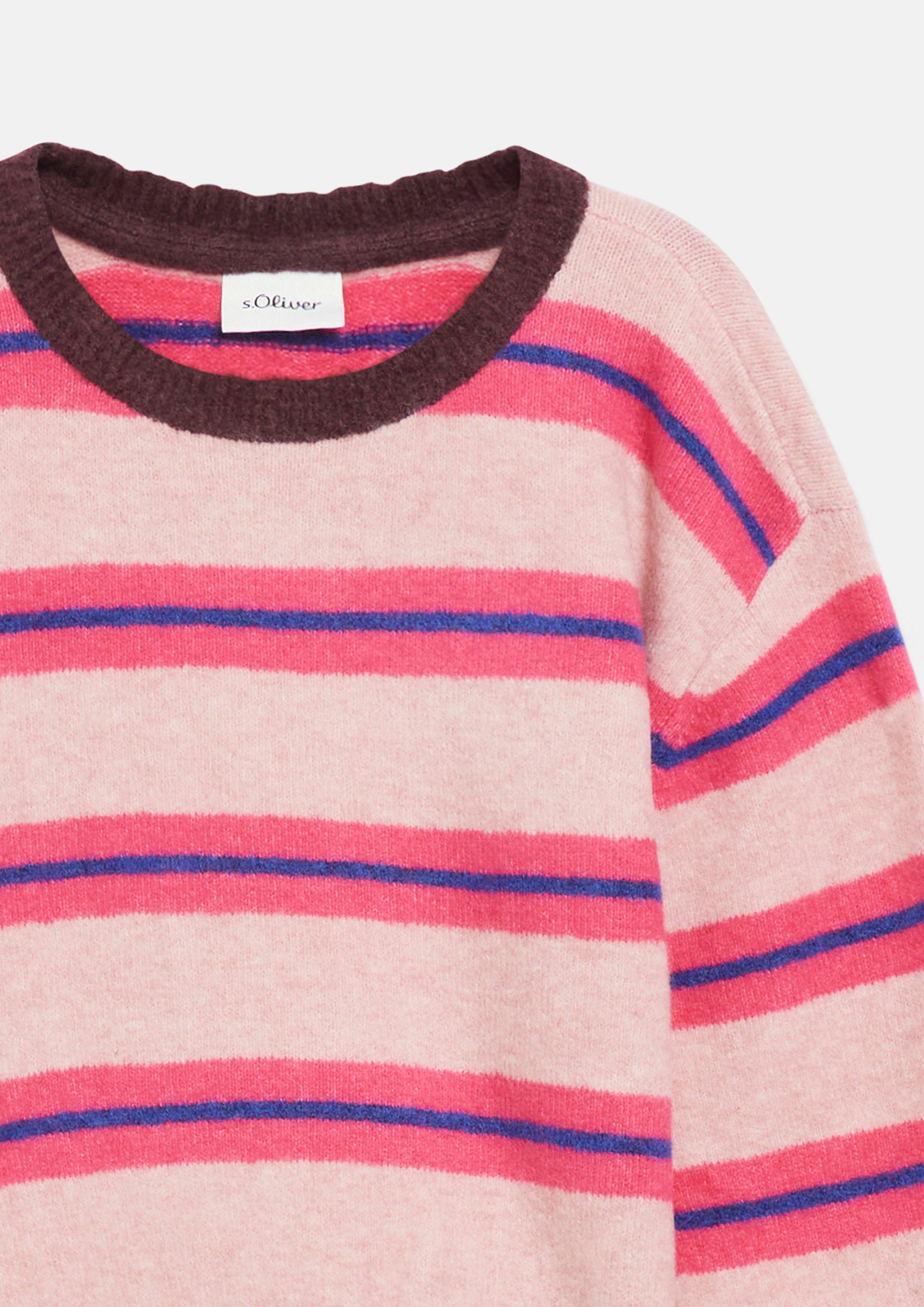Junior Pull en maille douillette à la coupe ample en rose de s.Oliver