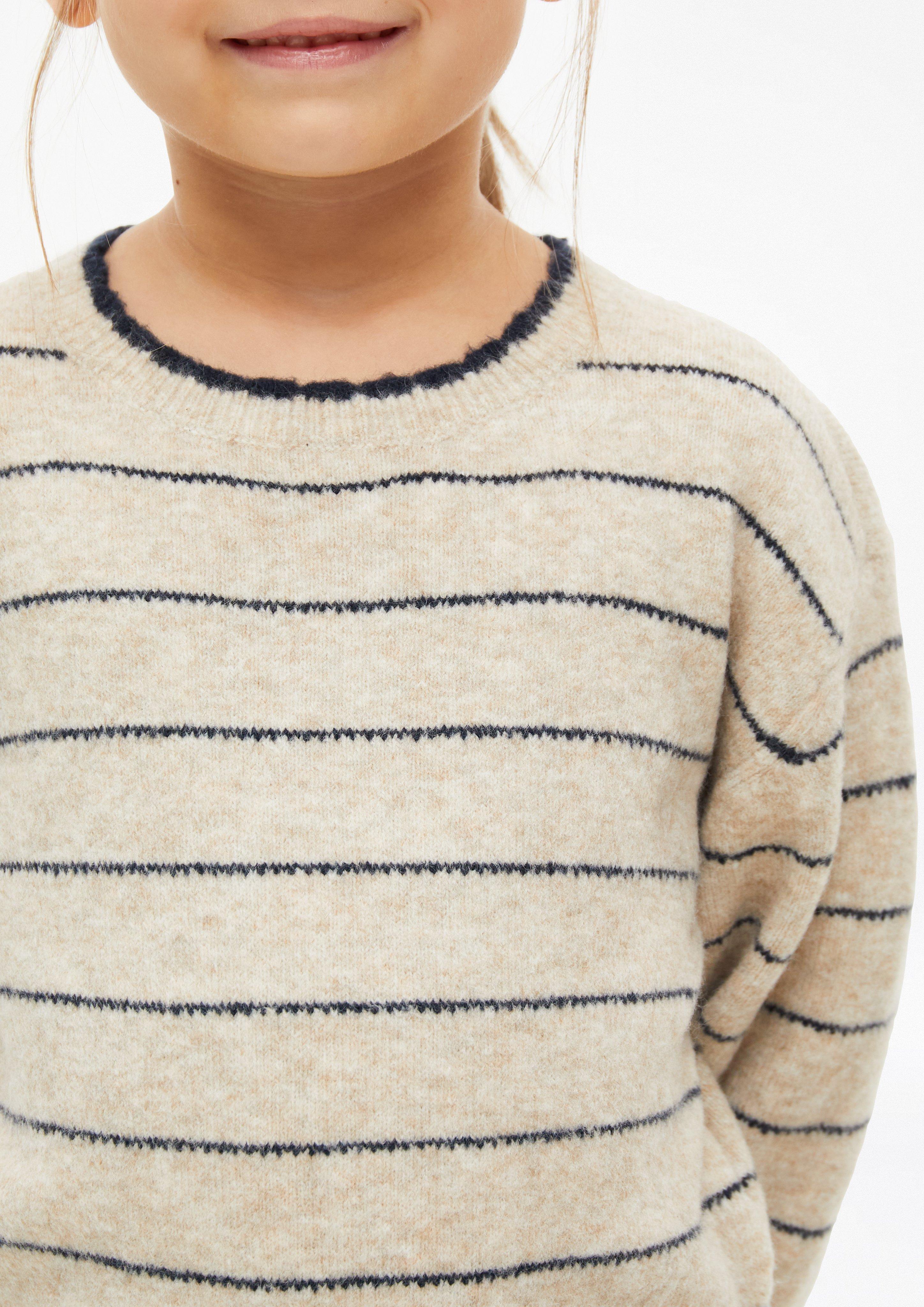 Dzieci Puszysty sweter z dzianiny Loose Fit w kolorze beżowy od s.Oliver