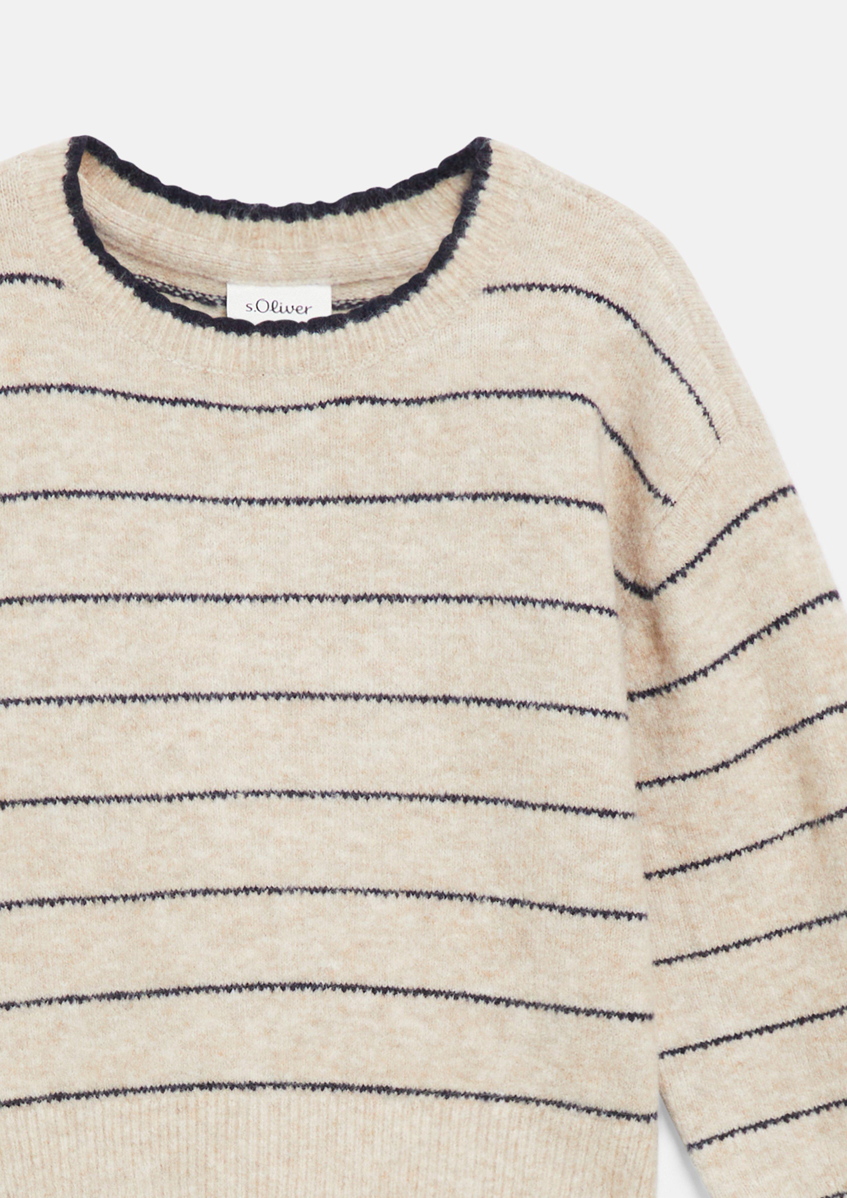 Dzieci Puszysty sweter z dzianiny Loose Fit w kolorze beżowy od s.Oliver