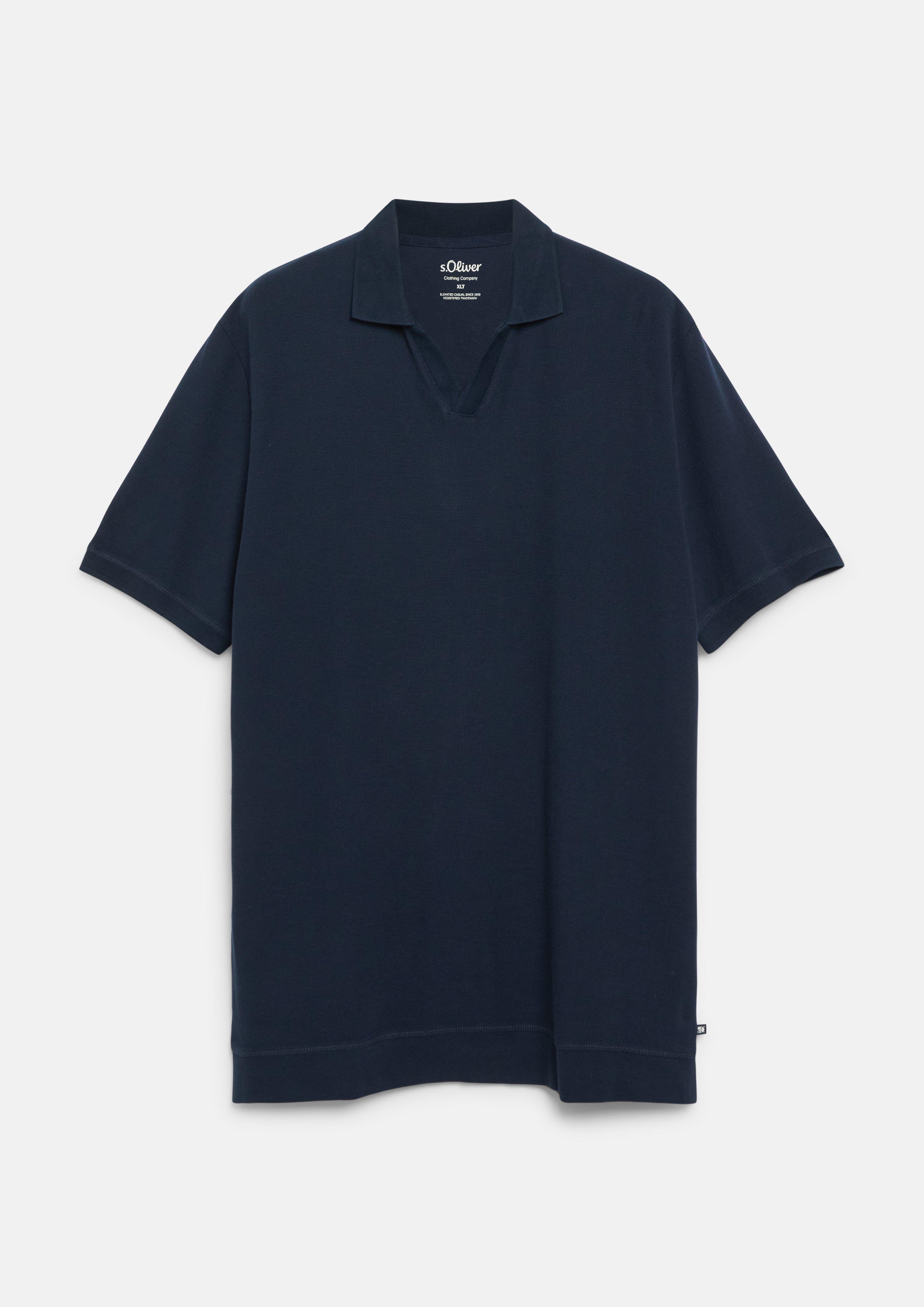 Herren Strukturiertes Poloshirt mit Bündchen in  von s.Oliver Men Tall Sizes