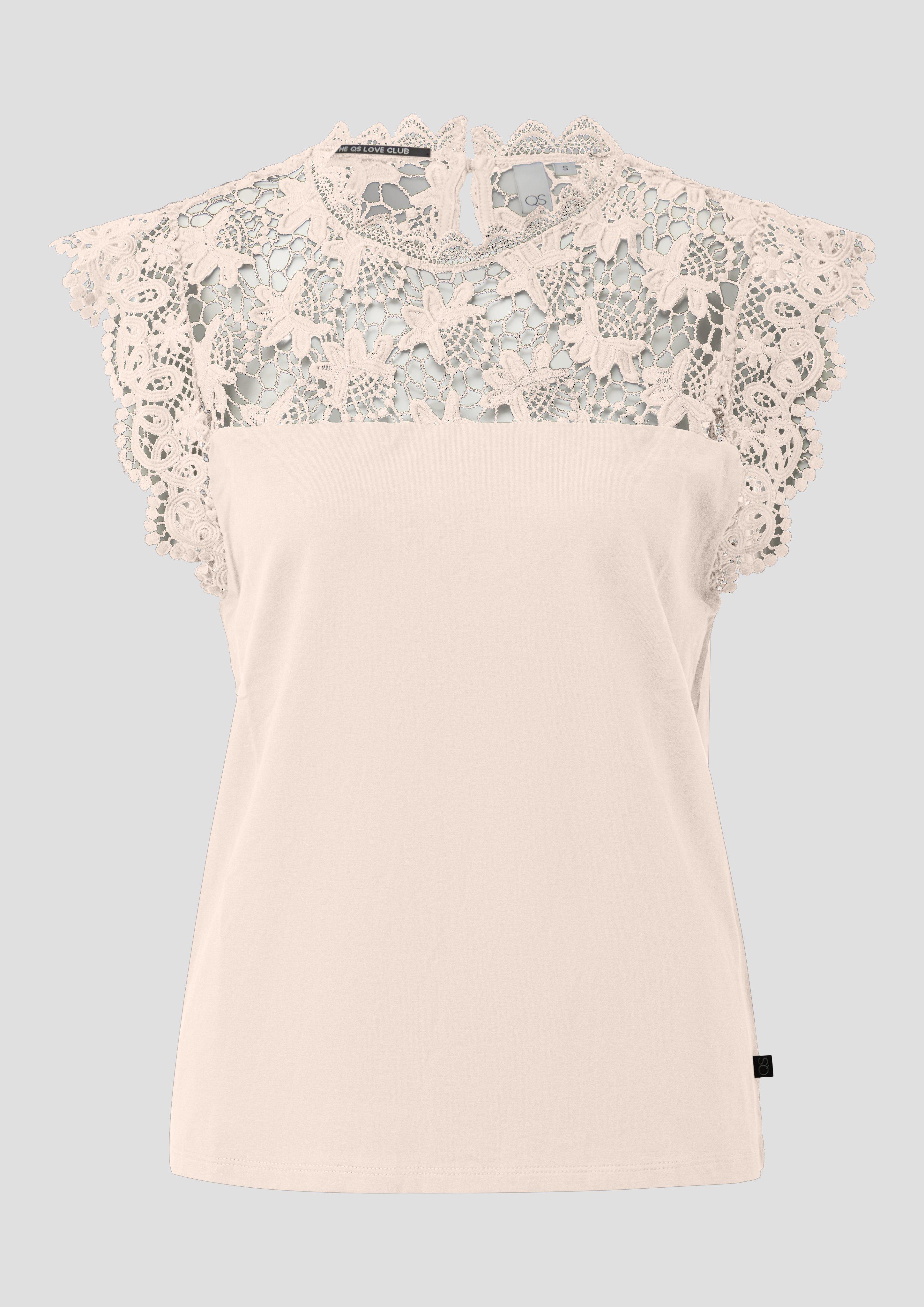 Women T-Shirt in beige by QS