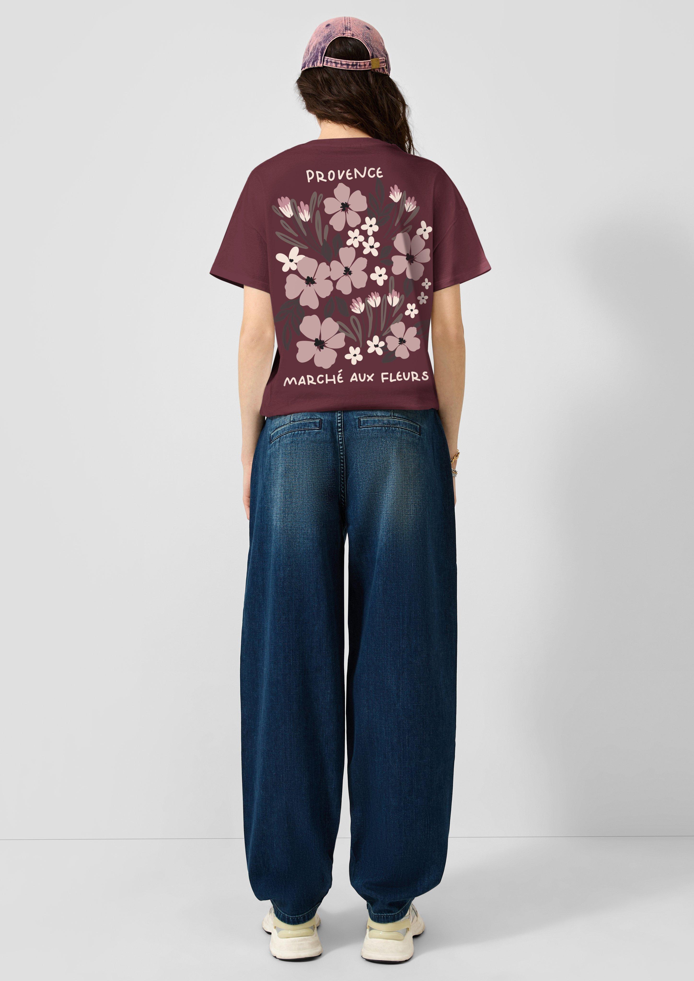 Women T-Shirt in red by QS