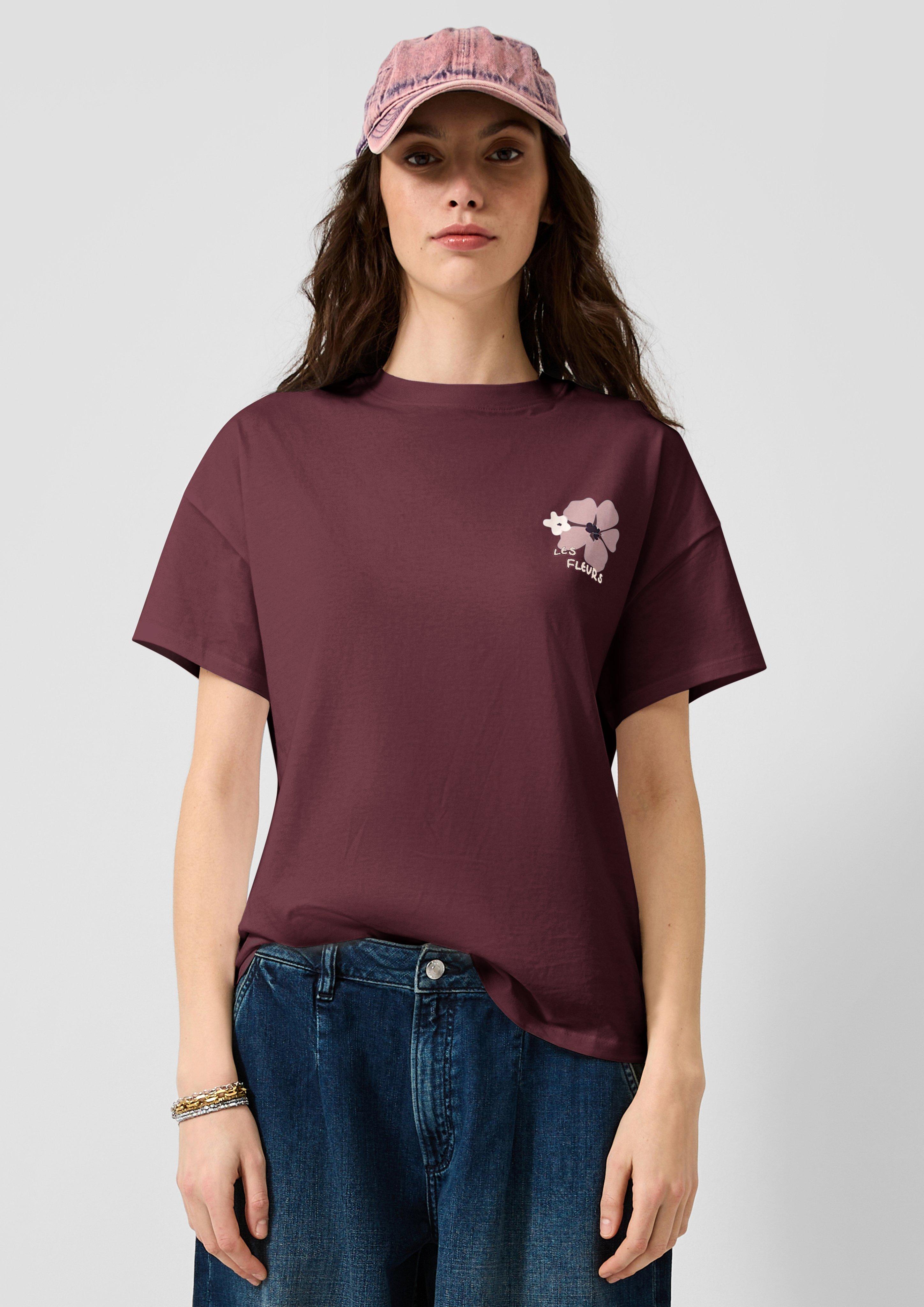 Women T-Shirt in red by QS
