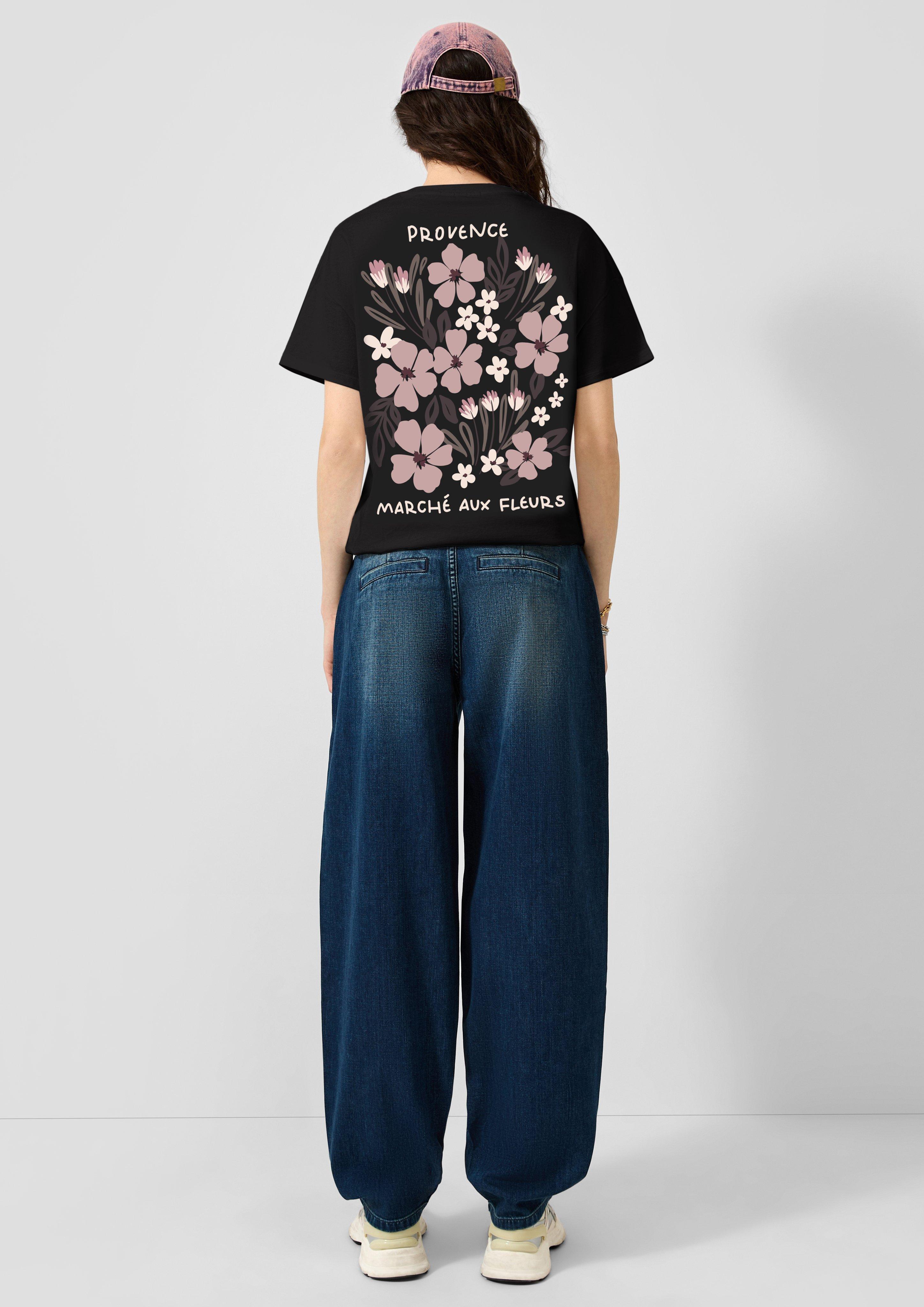 Women T-Shirt in black by QS