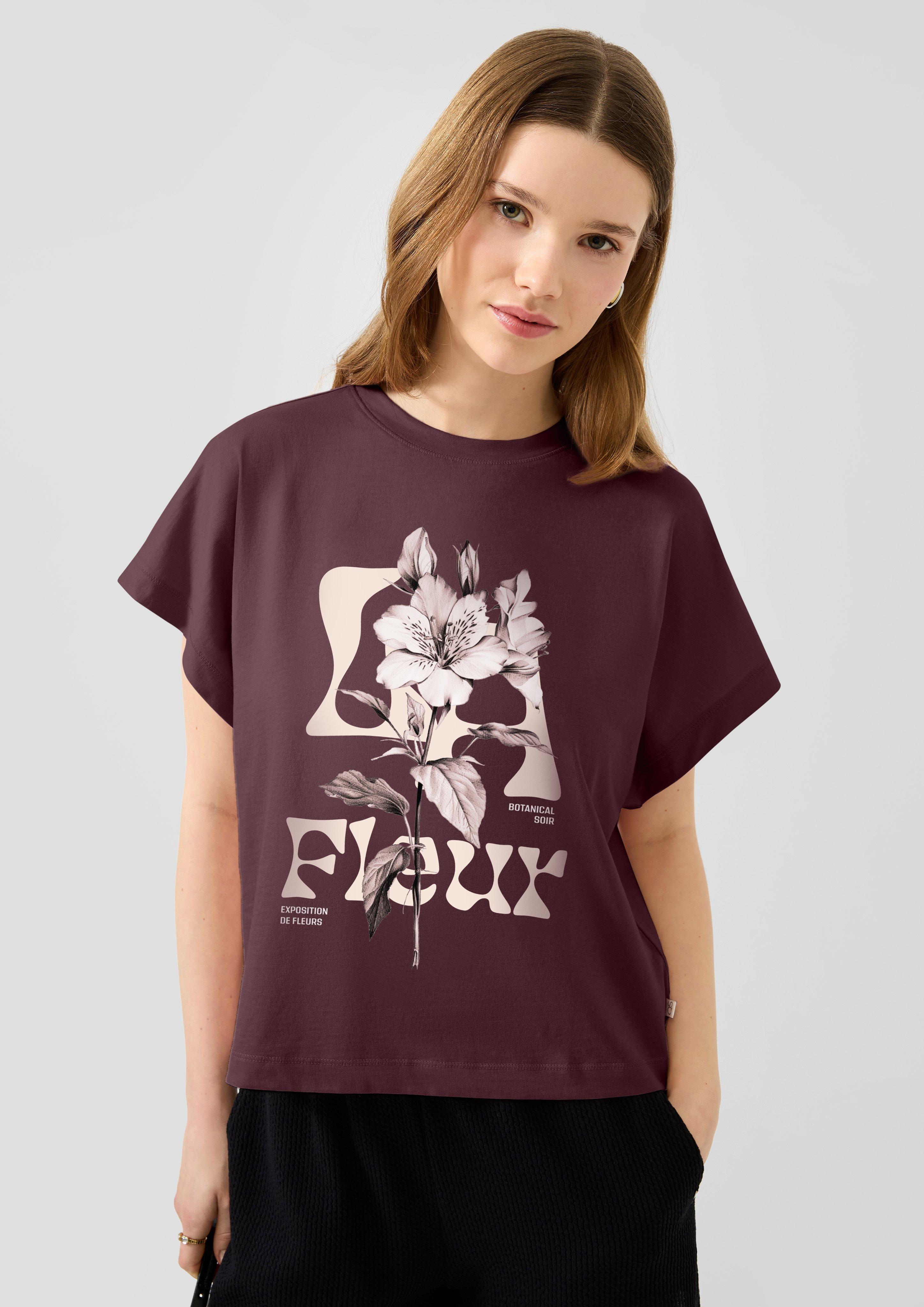 Women T-Shirt in red by QS