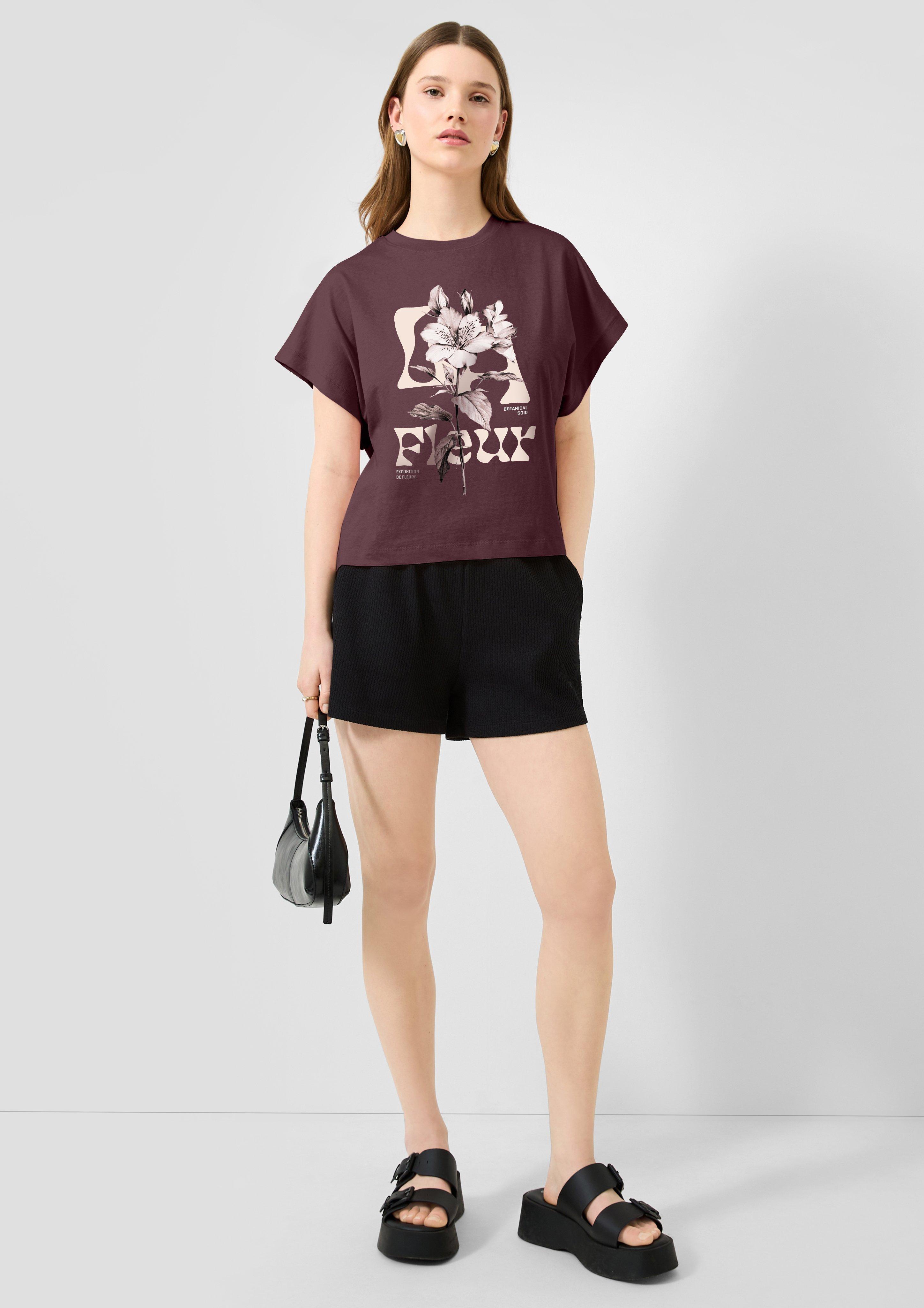 Women T-Shirt in red by QS
