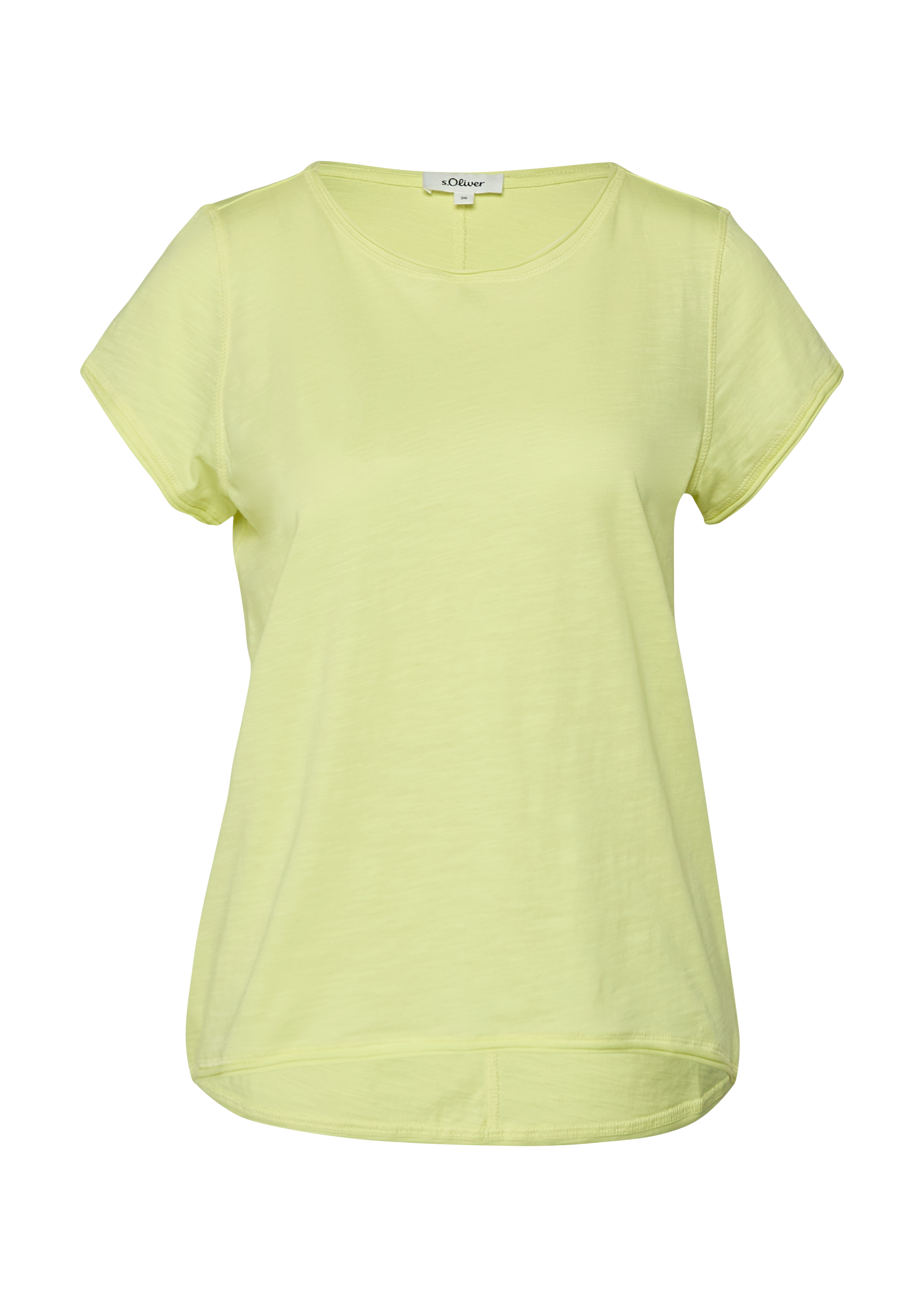 T-shirt manches courtes jaune foncé femme | Bréal