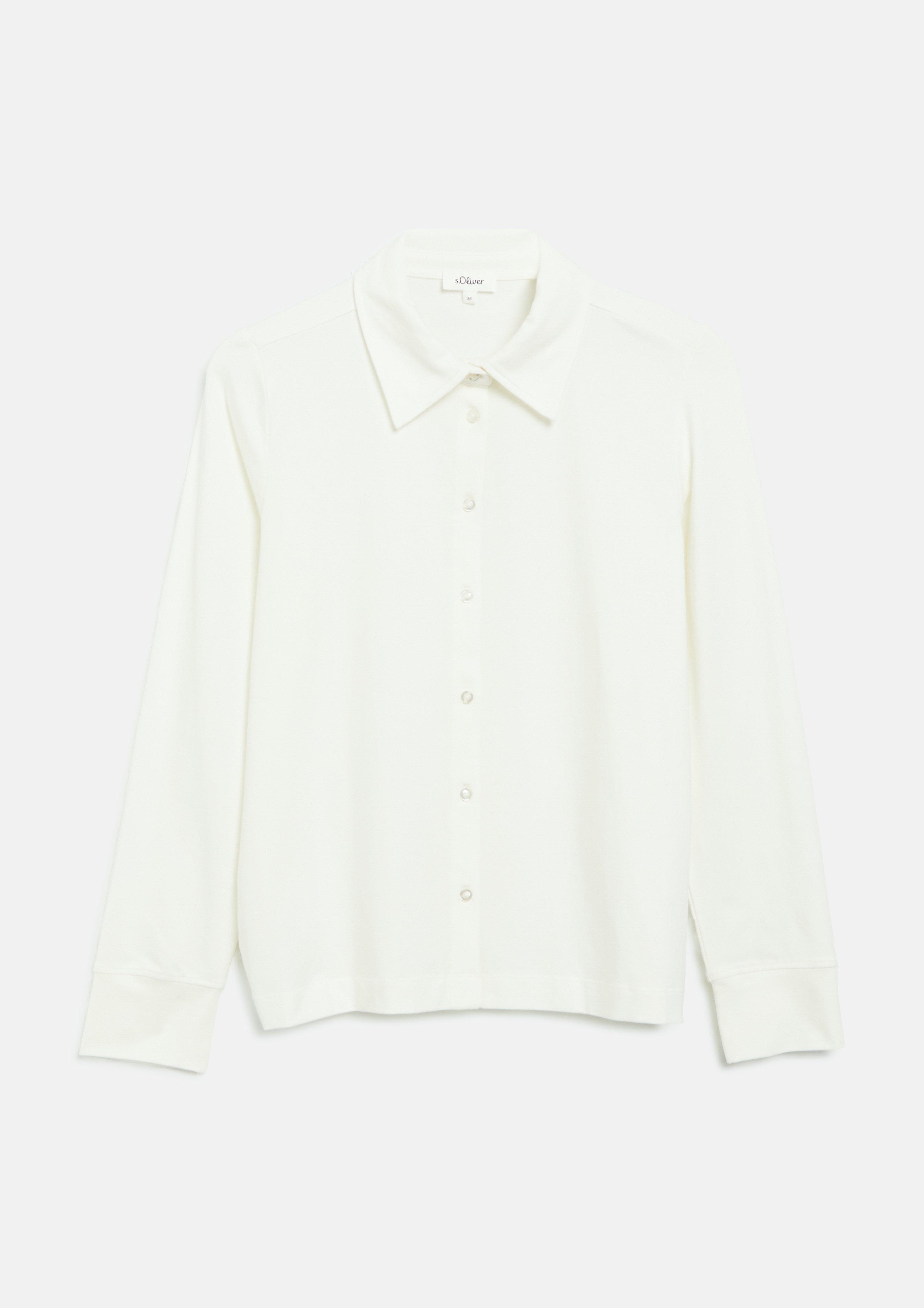 Elastische Jerseybluse in Farbe creme von s.Oliver