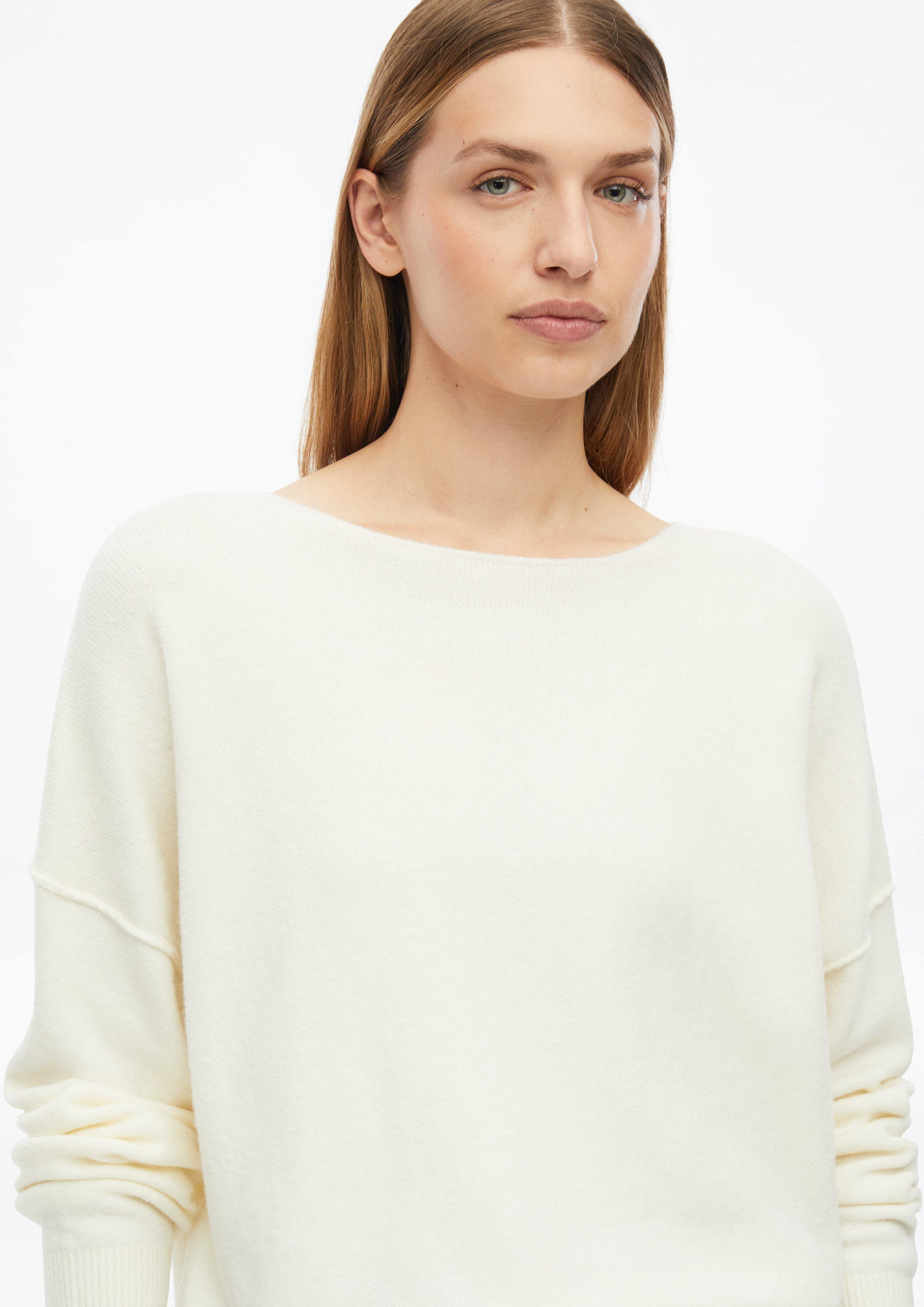 Dames Zachte gebreide trui in oversized model in beige van s.Oliver