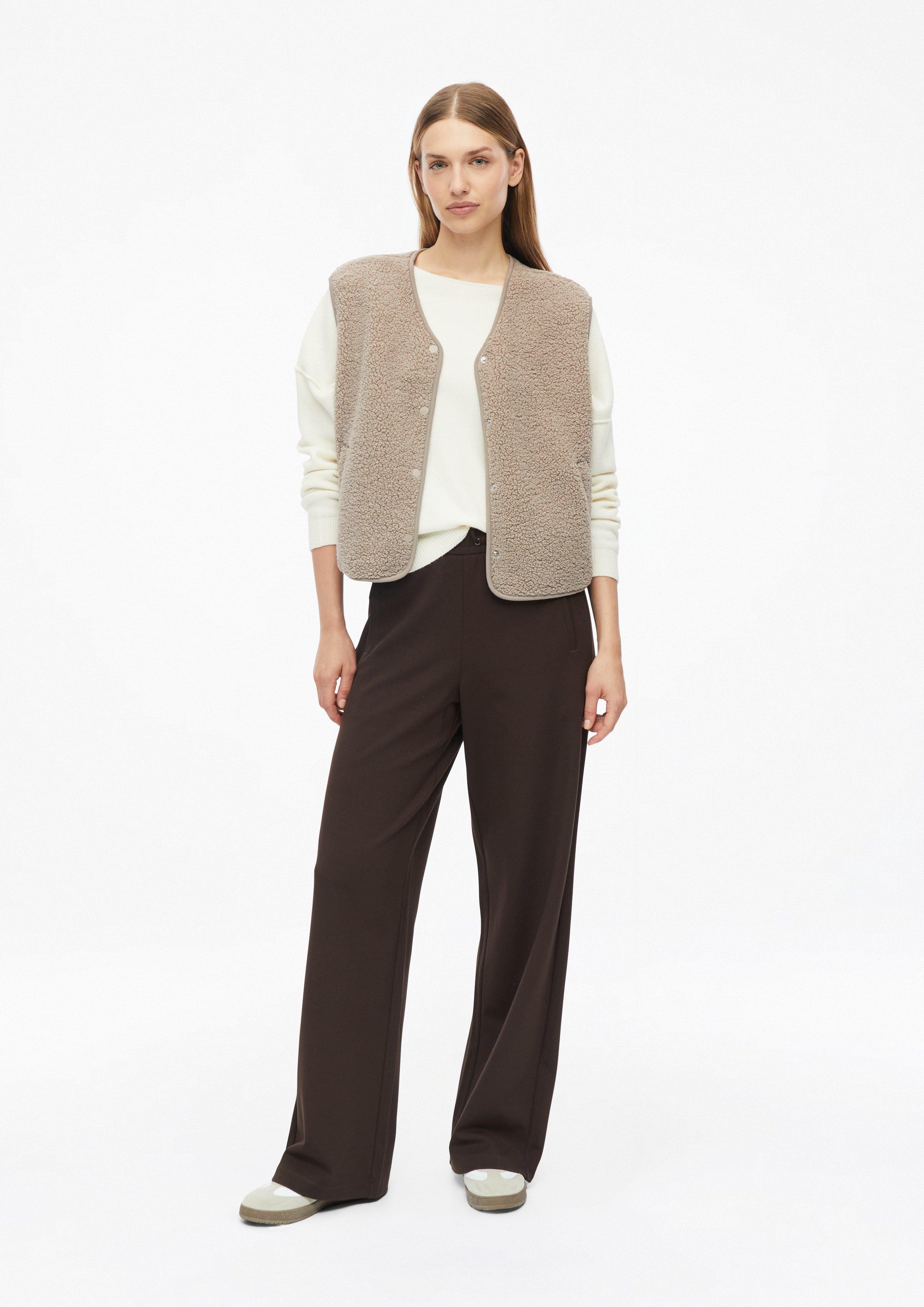 Dames Zachte gebreide trui in oversized model in beige van s.Oliver