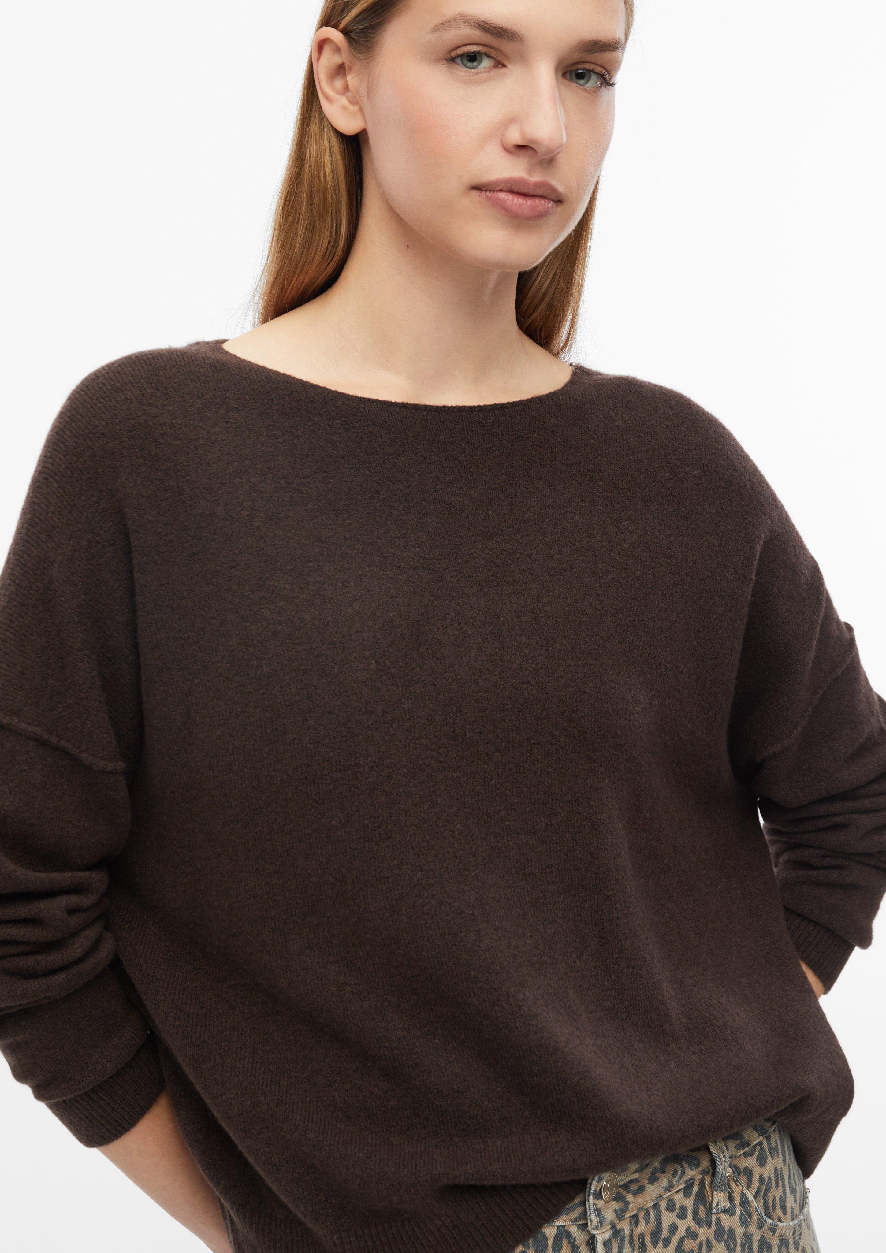 Dámy Mäkký oversized pletený pulóver vo farbe hnedá od s.Oliver