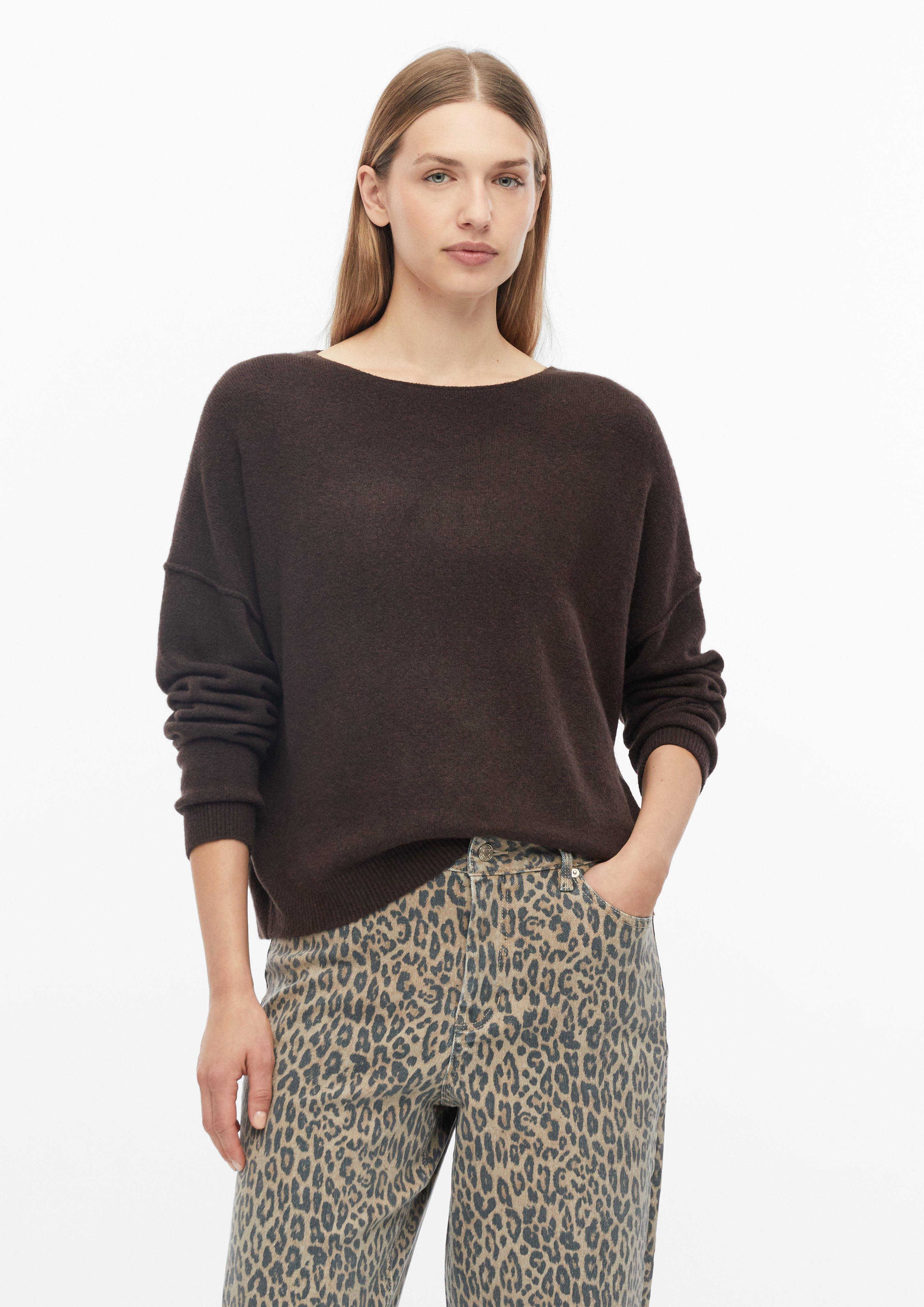 Femmes Pull en tricot en marron foncé de s.Oliver
