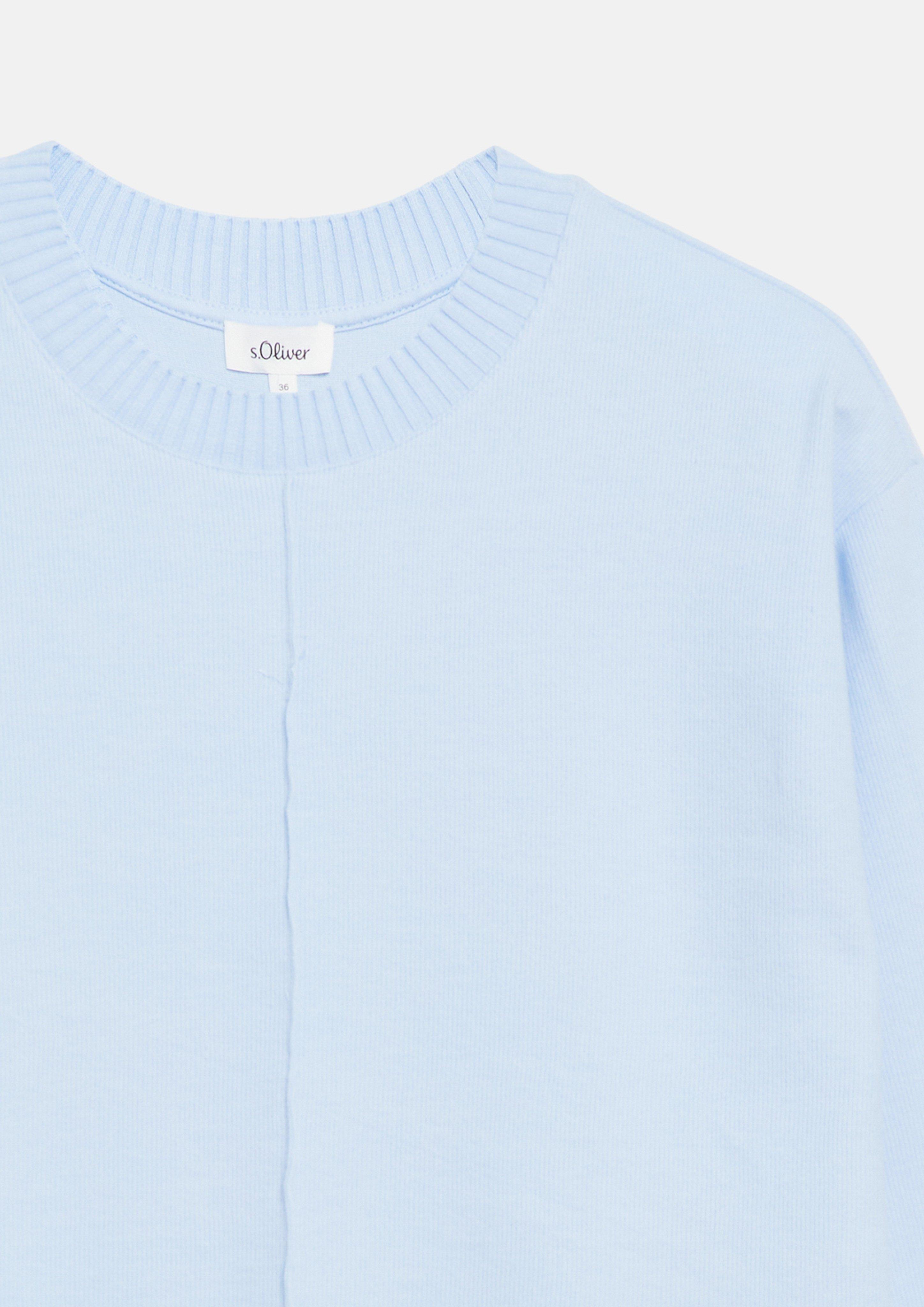 Women Brushed Sweatshirt in a Relaxed Fit in blue by s.Oliver