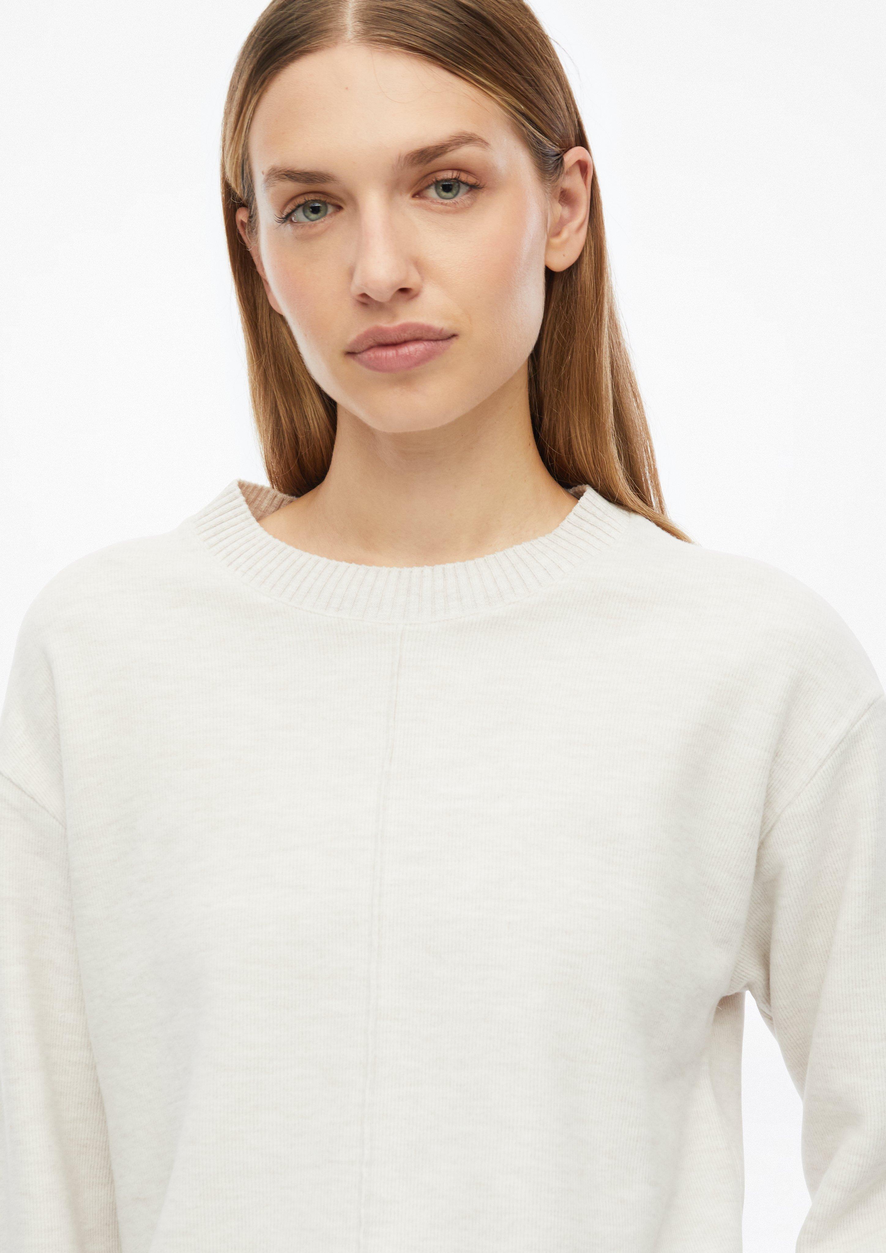 Damen Angerautes Sweatshirt im Relaxed Fit in creme von s.Oliver