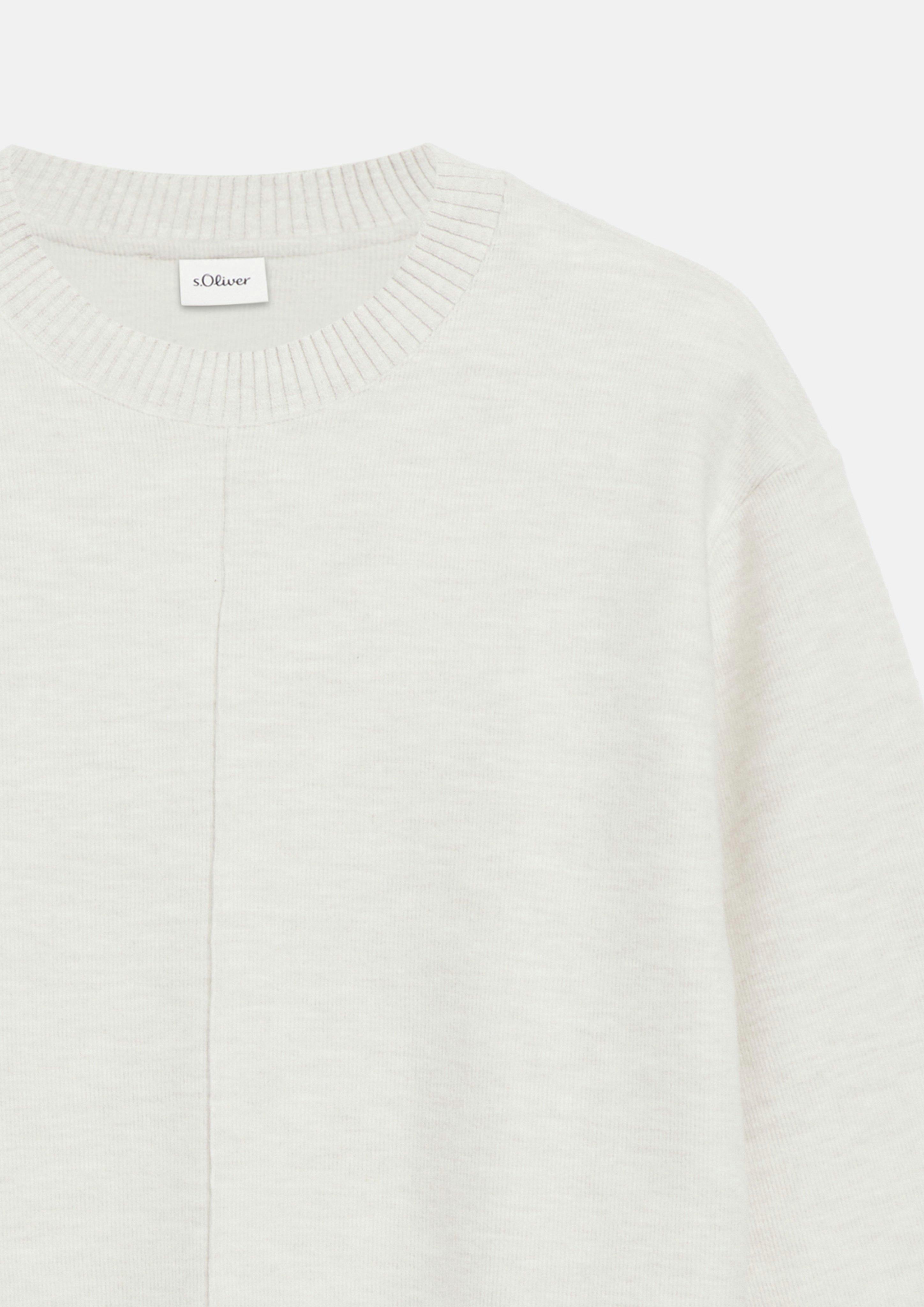 Damen Angerautes Sweatshirt im Relaxed Fit in creme von s.Oliver