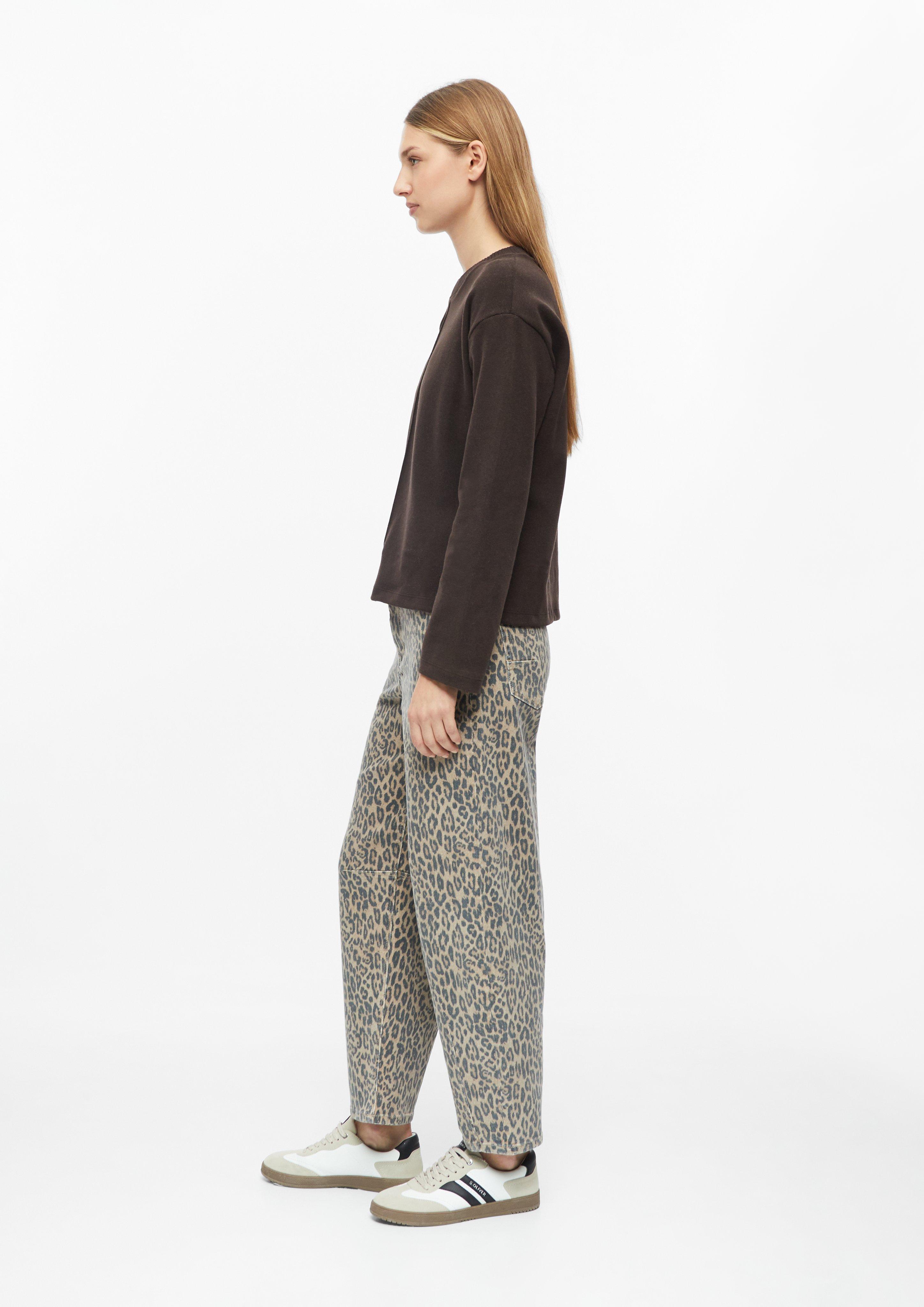 Women Brushed Sweatshirt in a Relaxed Fit in brown by s.Oliver