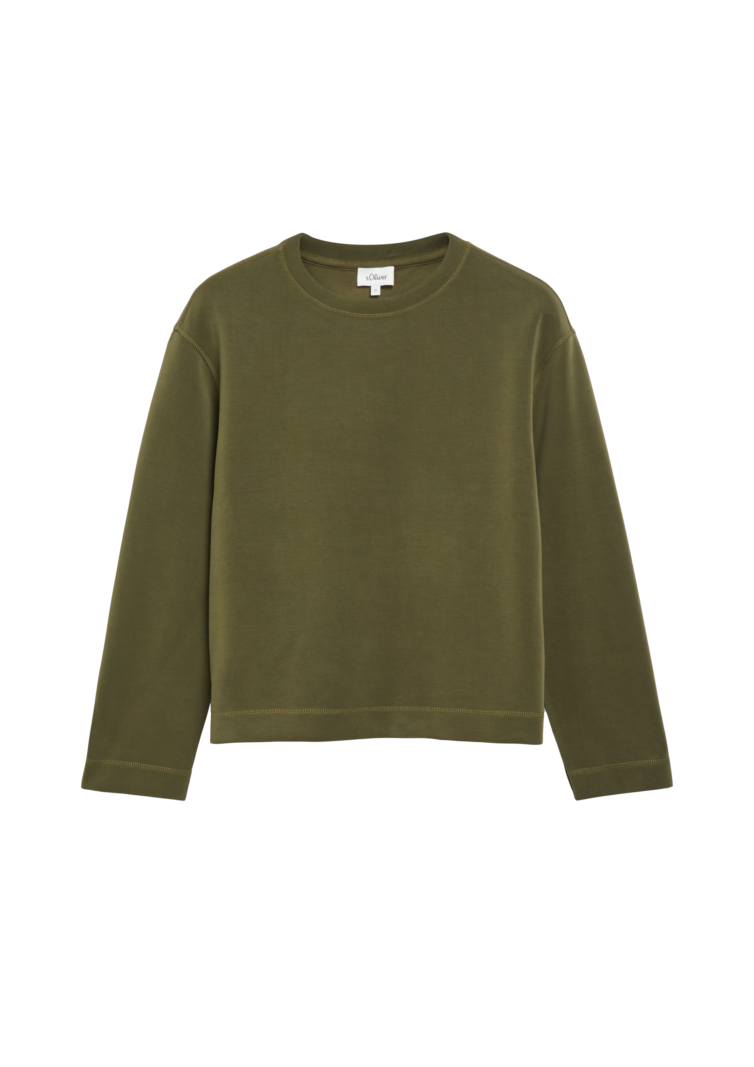 s.Oliver Scuba-Sweatshirt Mit Weitem Arm