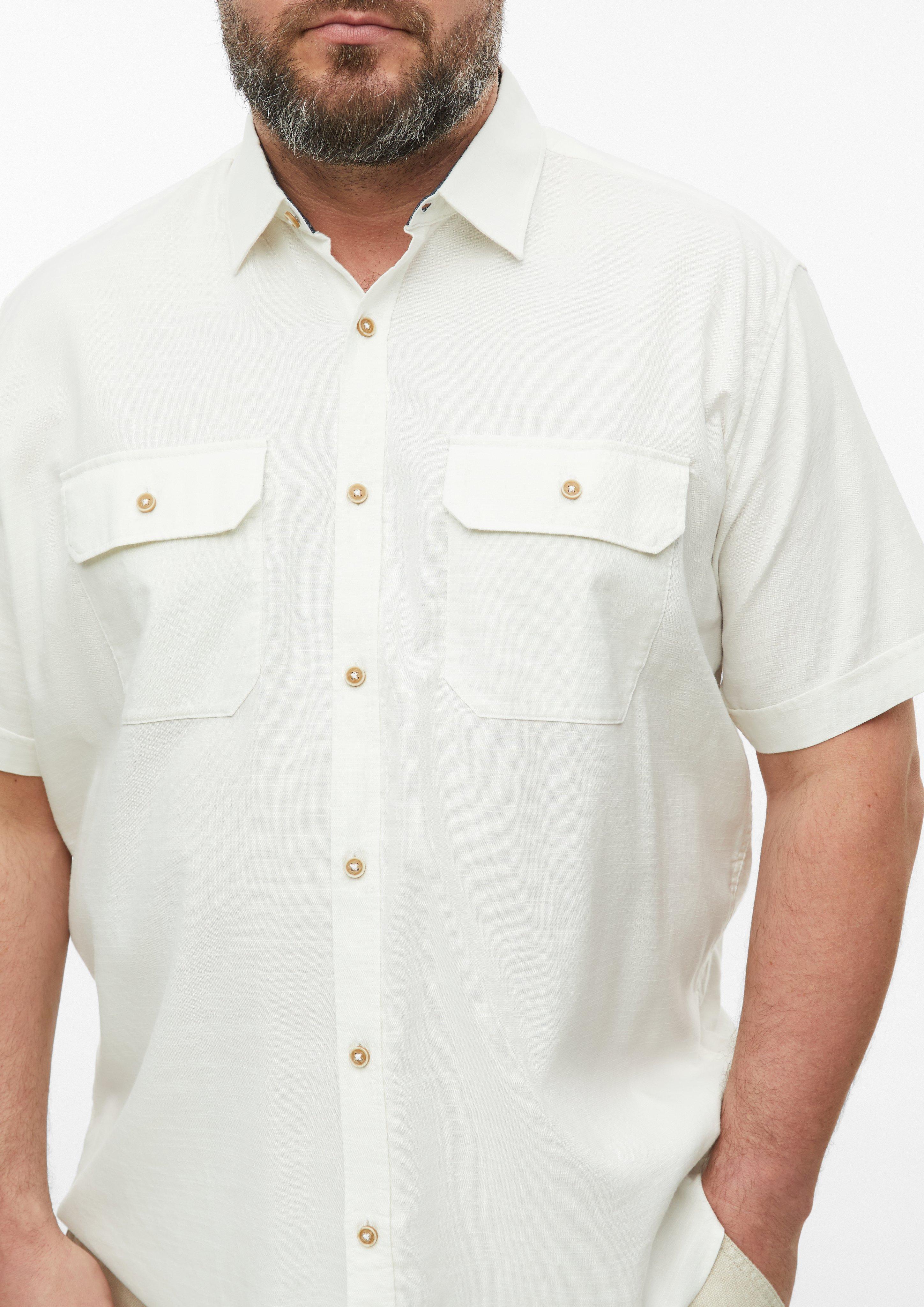 Men Shirt in cream by s.Oliver Men Big Sizes
