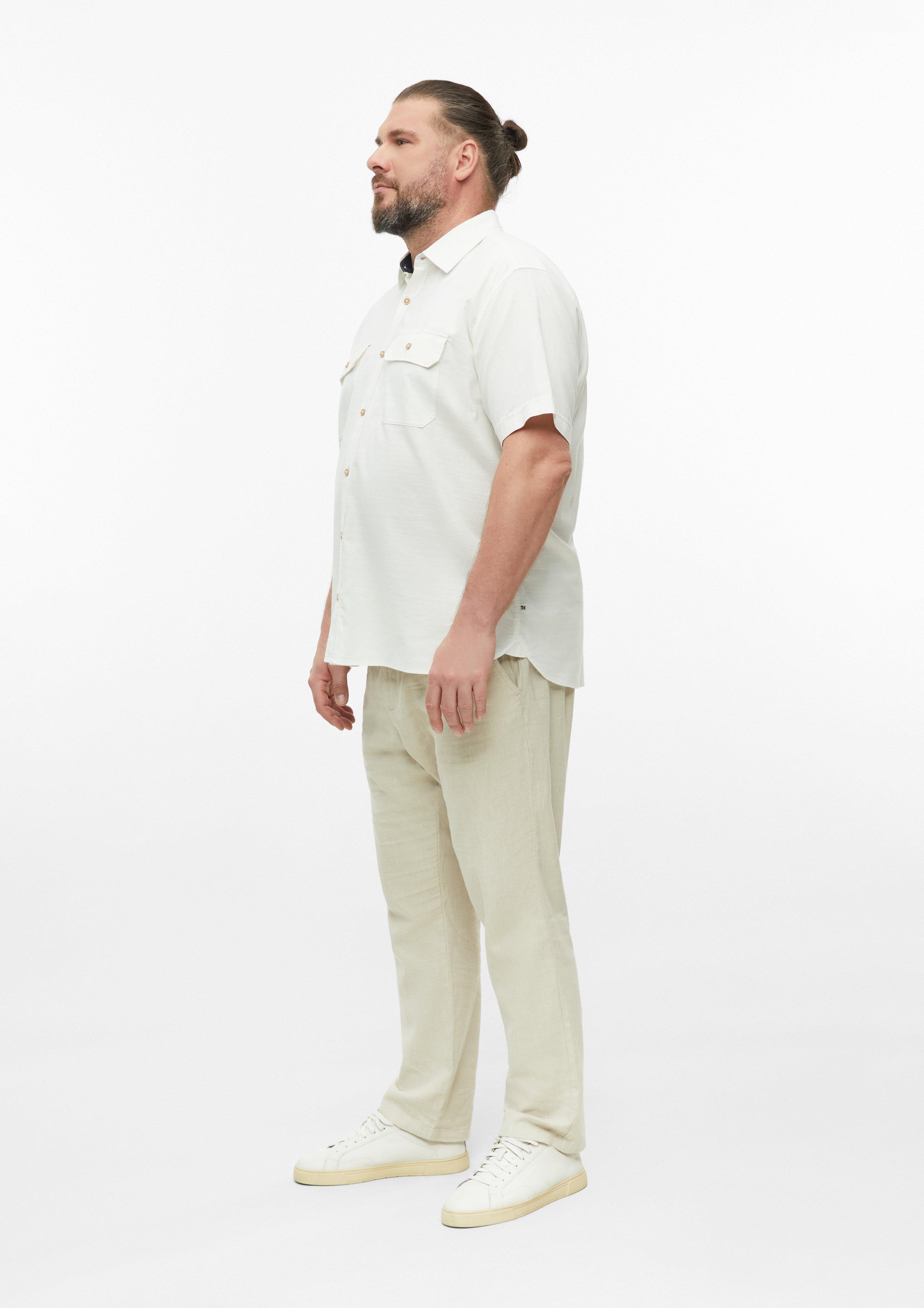Men Shirt in cream by s.Oliver Men Big Sizes